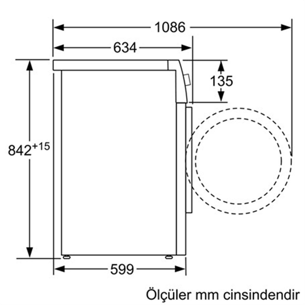 BOSCH WTWH876STR 9 KİLO HOME CONNECT KURUTMA MAKİNESİ 
