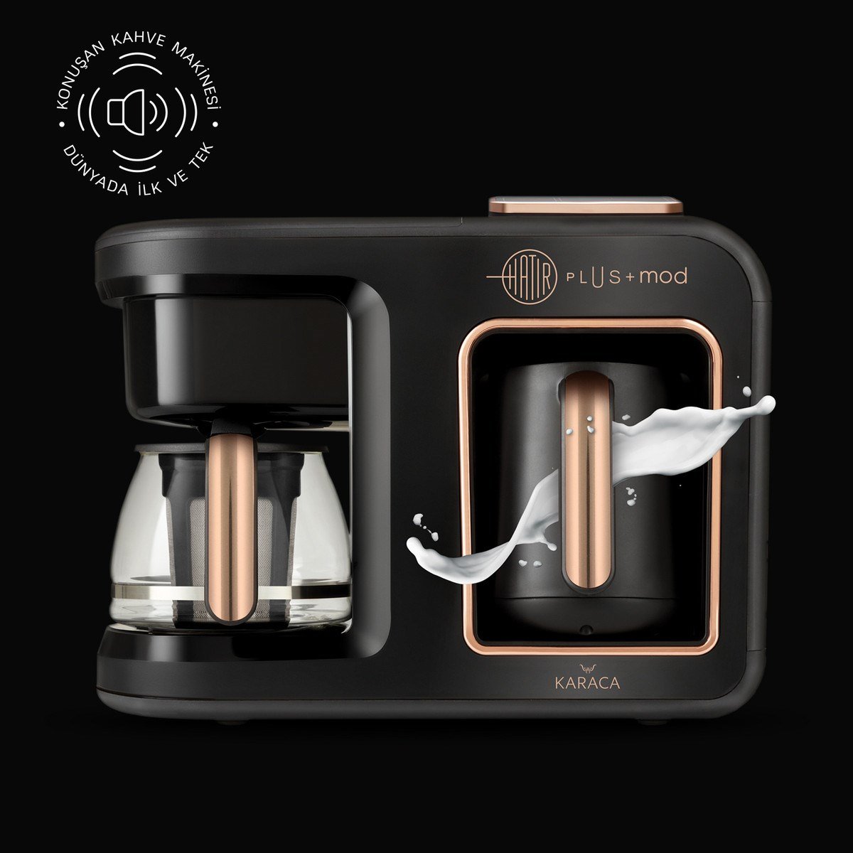 KARACA HATIR PLUS MOD 5 IN 1 KAHVE MAKİNESİ BLACK COPPER 