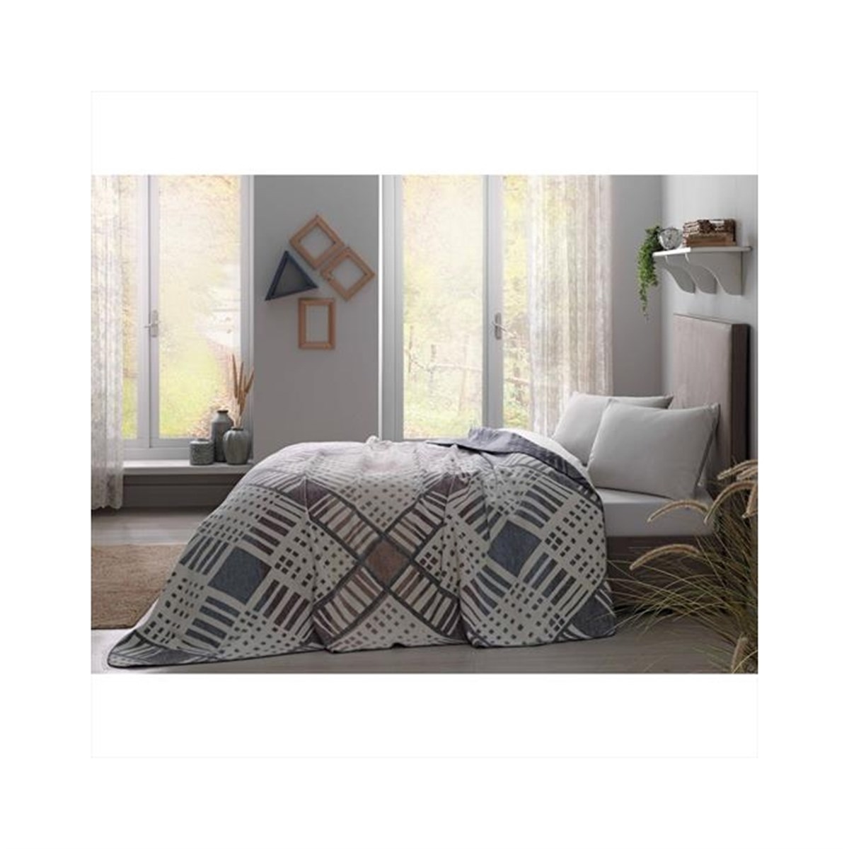 TAÇ BATTANİYE PAMUK 200*220 SİDNEY MAVİ