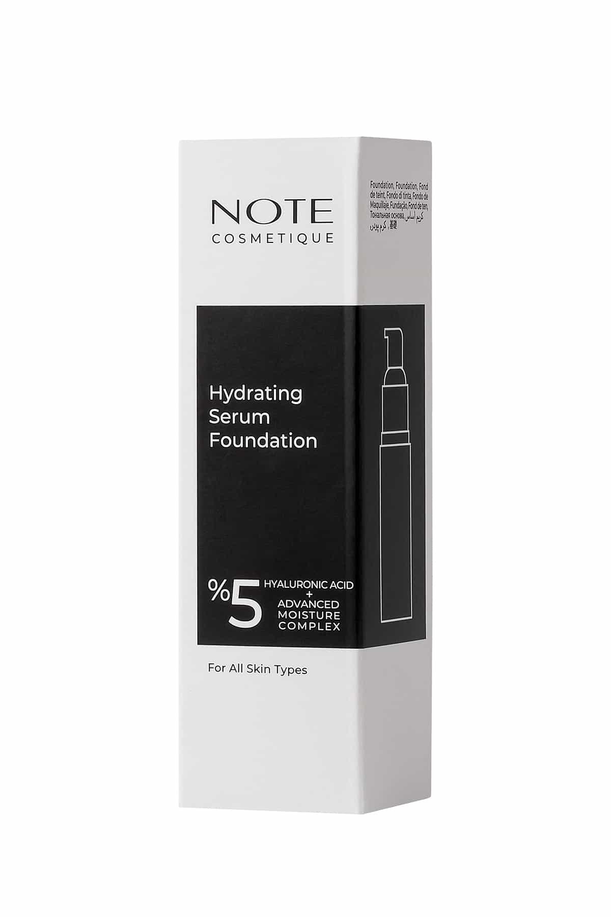 Note Hydrating 100 Nemlendirici Etkili Hyaluronik Asitli SPF 50 Serum Fondöten-007.2128