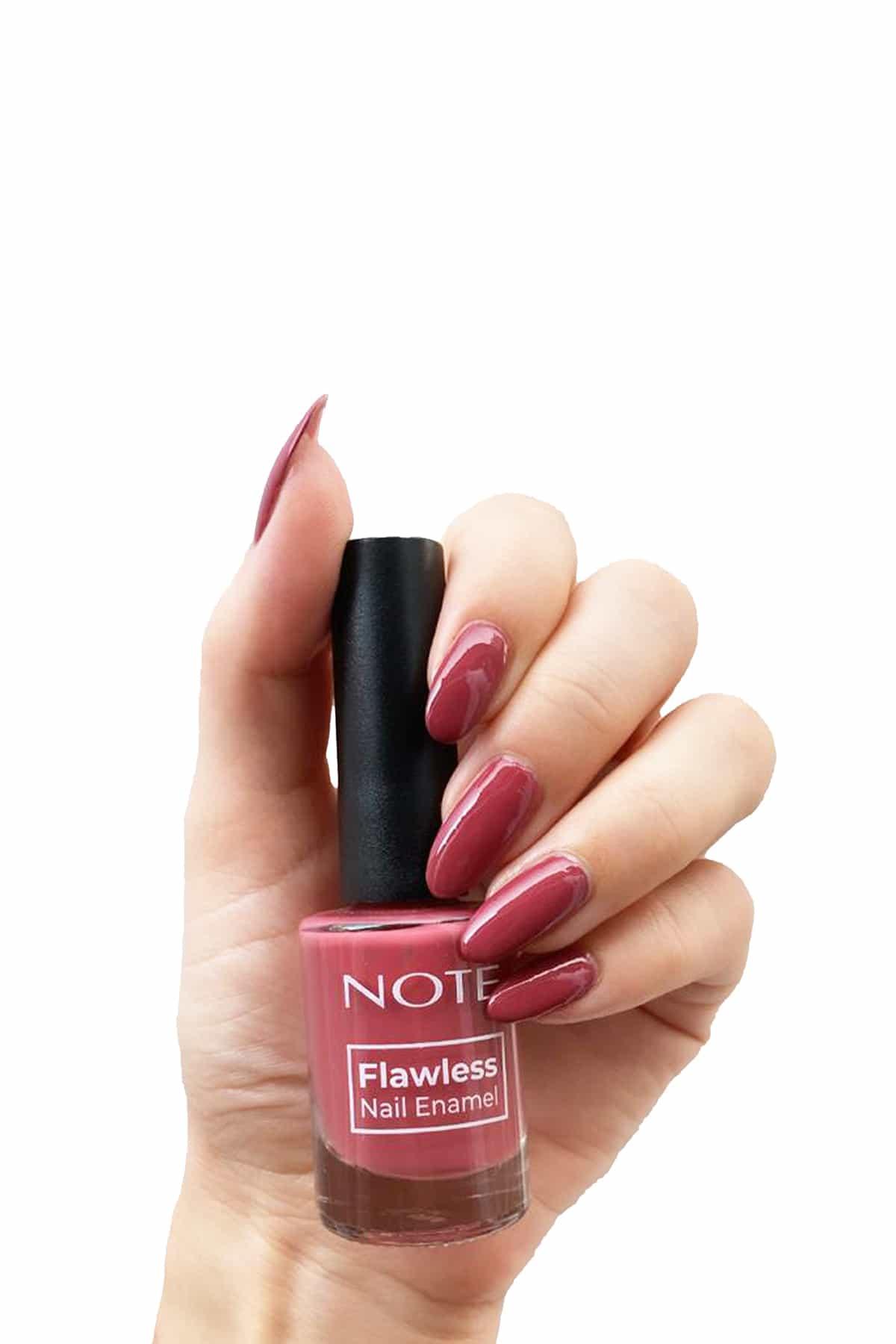 Note Nail Flawless Oje 81 Dark Rose - Pembe-007.2019