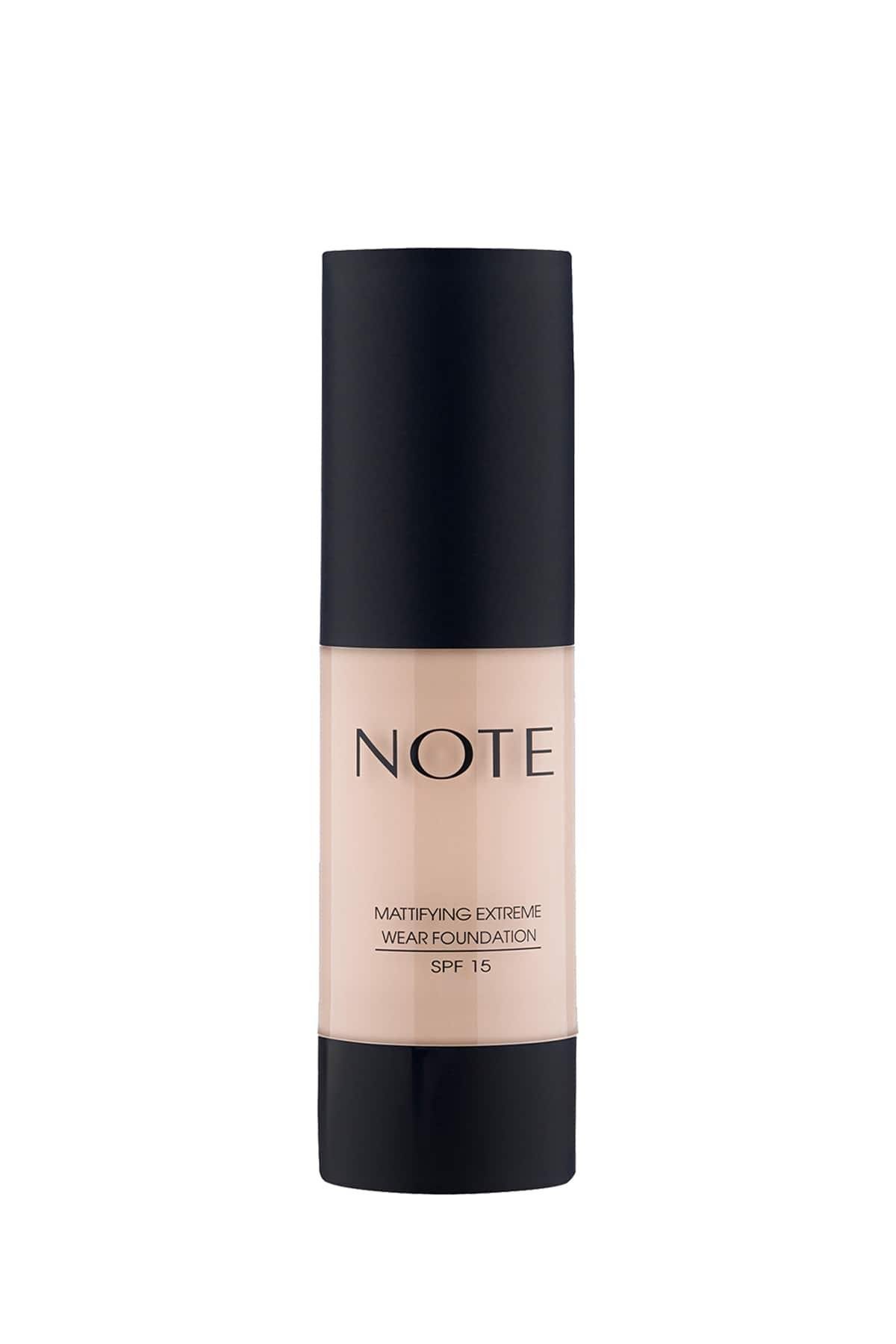 Note Mattifying Extreme Wear 126 Nude Ivory Mat Bitişli SPF 15 Kapatıcı Fondöten-007.2215