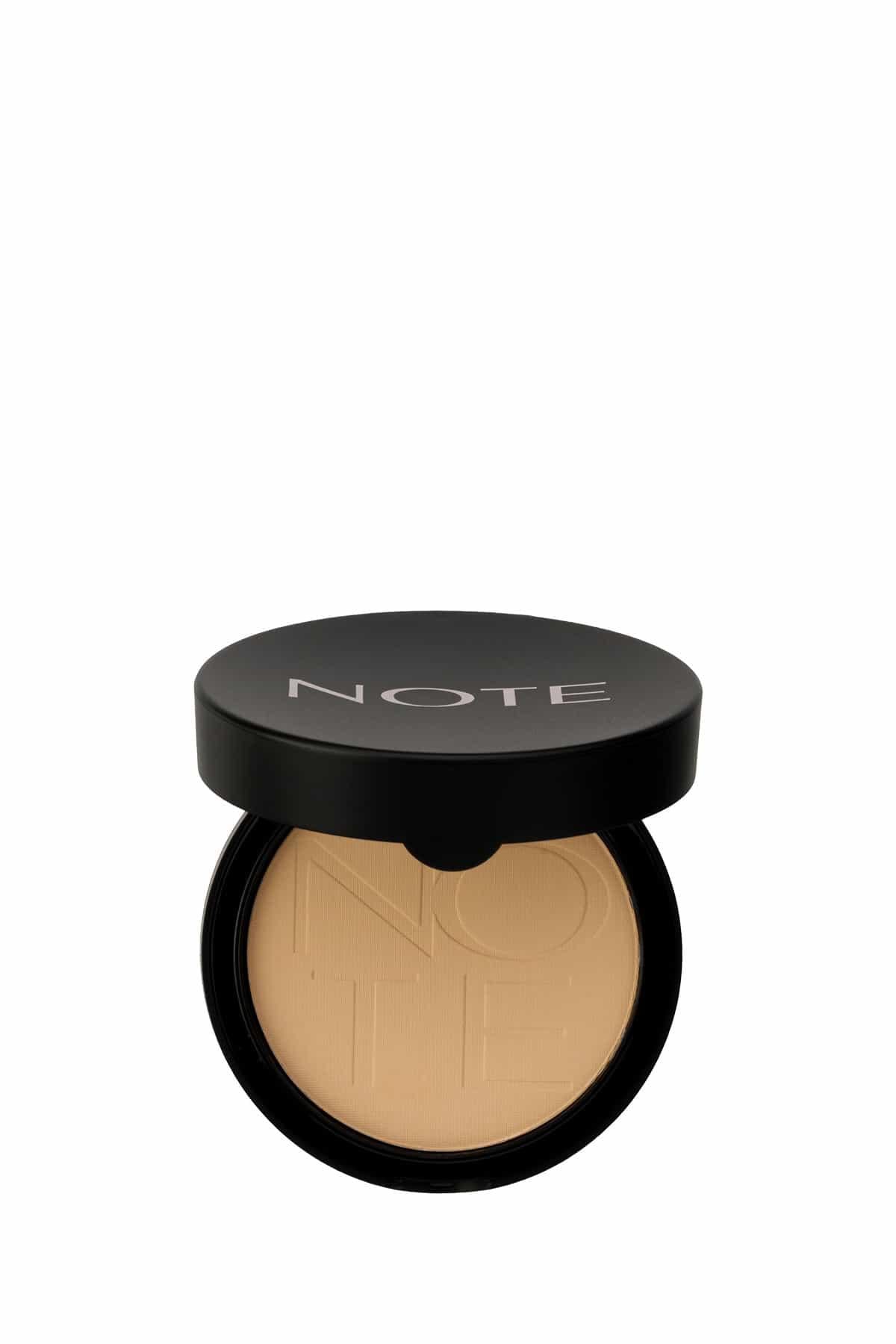 Note Luminous Silk Compact Powder 06 Dark Honey Mat Bitişli Toz Yüz Pudrası-007.1036