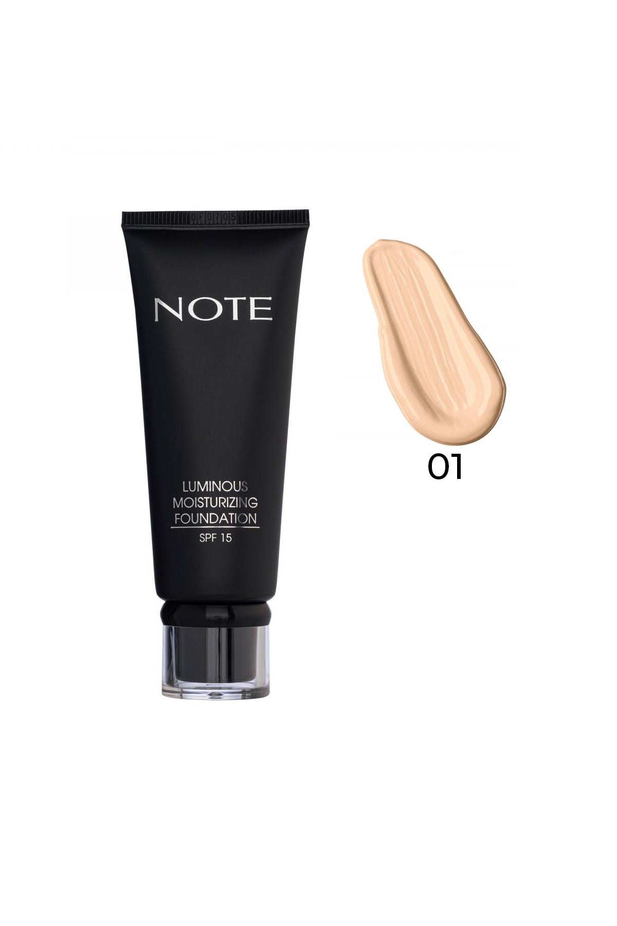 Note Luminous Moisturizing 01 Fondöten Beige-007.1019
