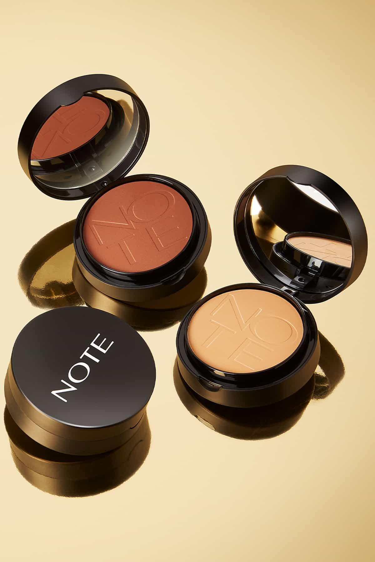 Note Luminous Silk Compact Powder 01 Beige Mat Bitişli Toz Yüz Pudrası Beige-007.1031