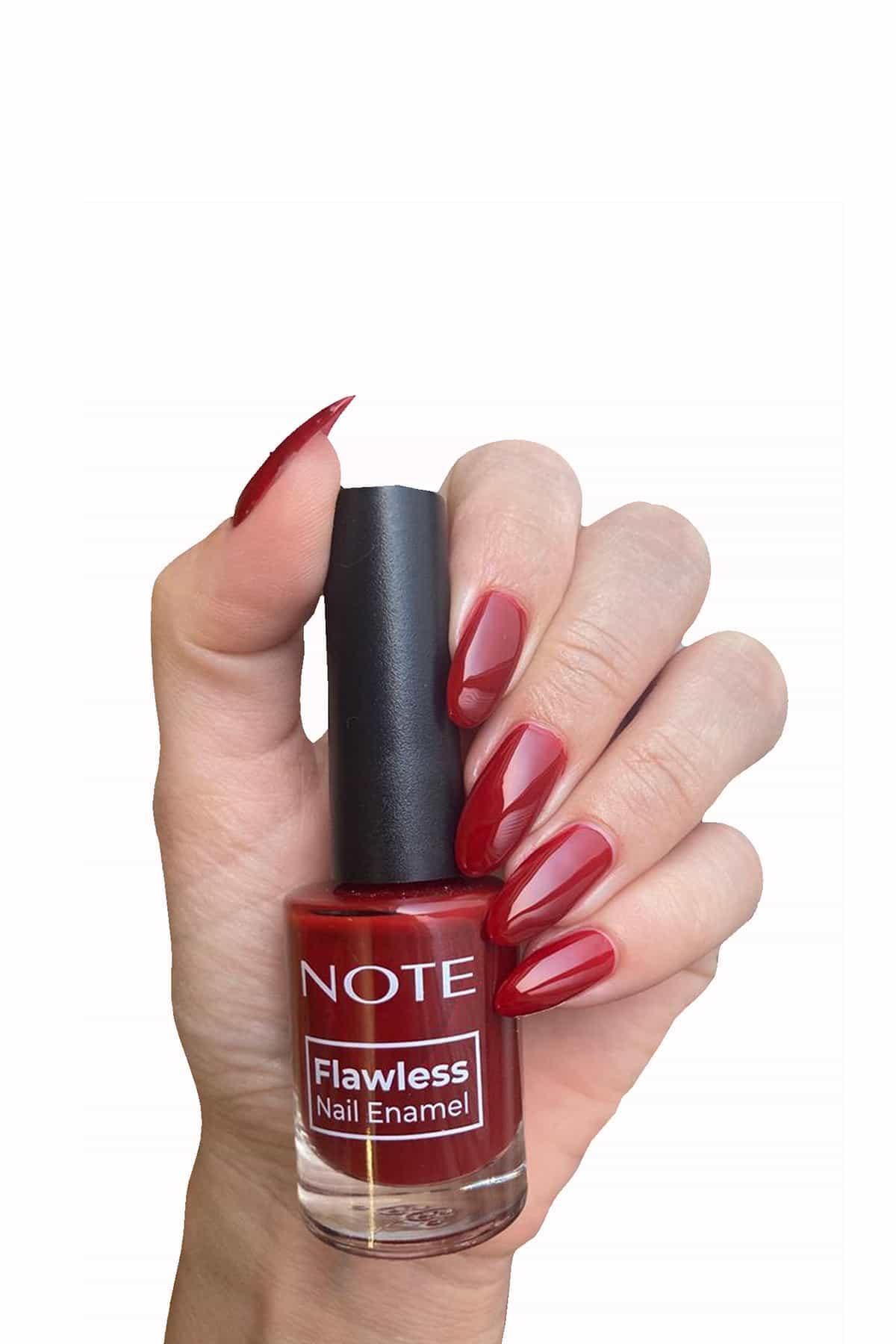 Note Nail Flawless Oje 101 Bright Red - Kırmızı-007.2039
