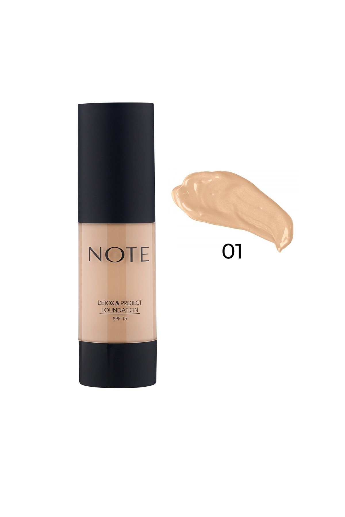 Note Detox & Protect Fondöten Canlandırıcı Etki 01 Beige-007.1001