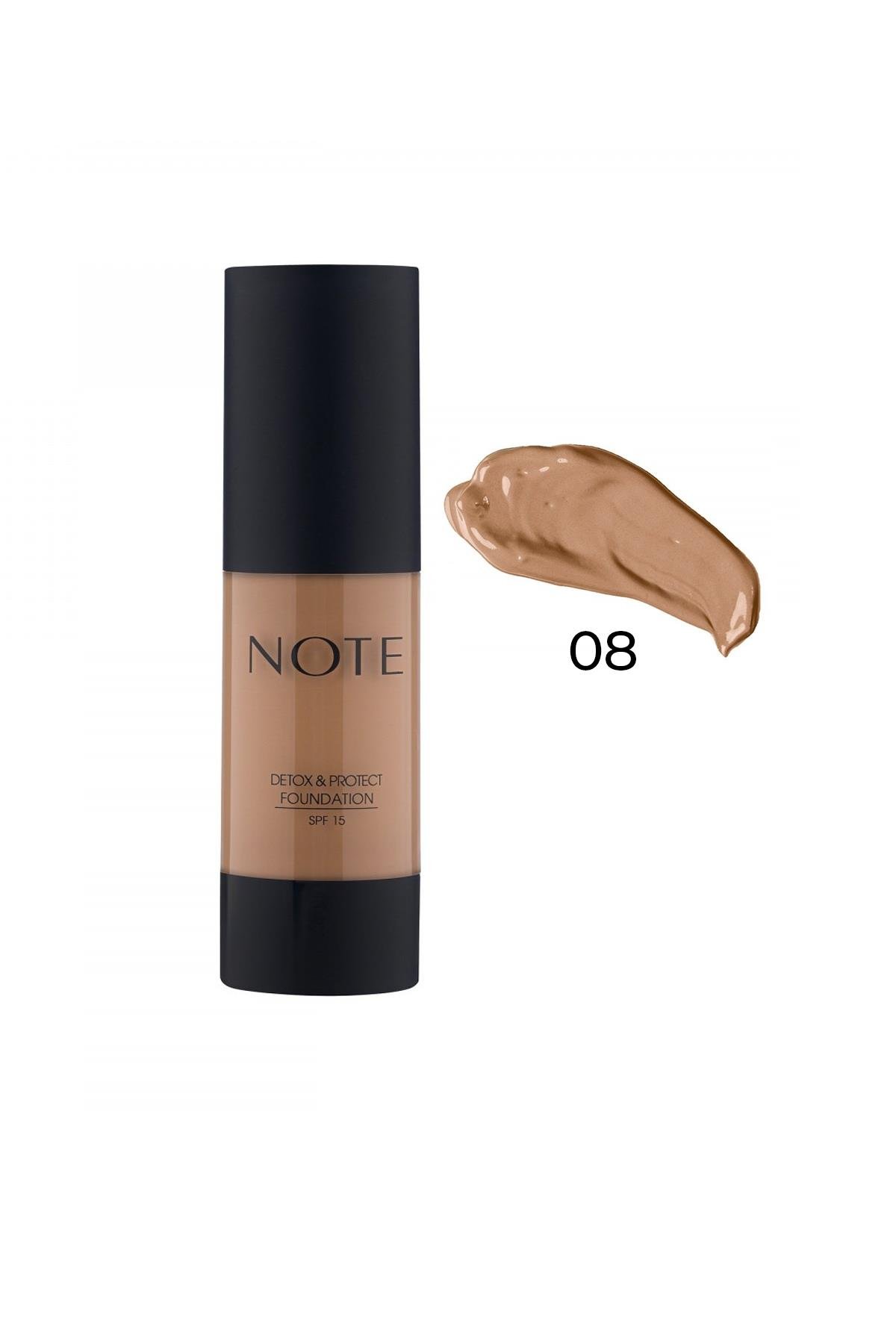 Note Detox & Protect Canlandırıcı Etkili SPF 15 Kapatıcı Fondöten 08 Sunny-007.1336