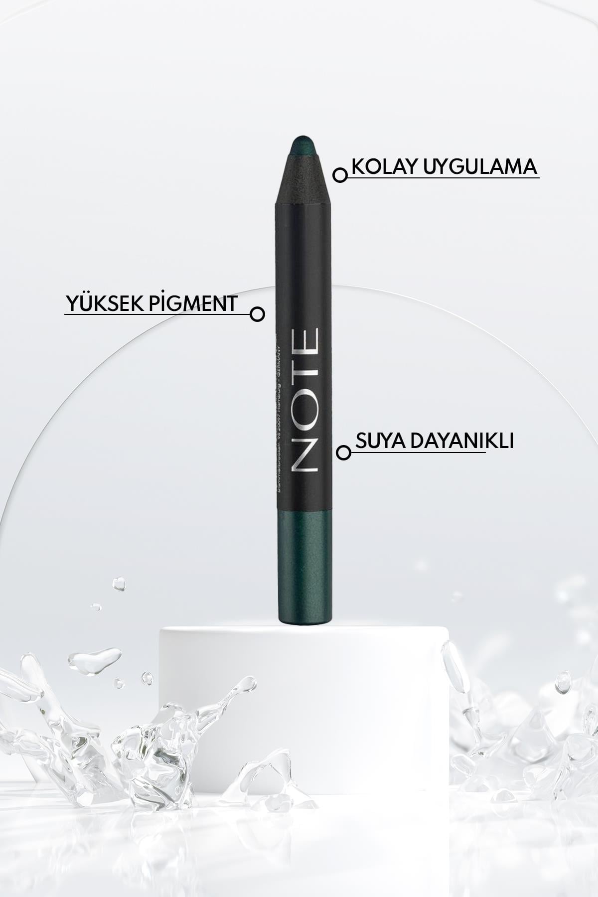 Note Eyeshadow Pencil 04 Emerald Jumbo Kalem Far - Yeşil-30110117