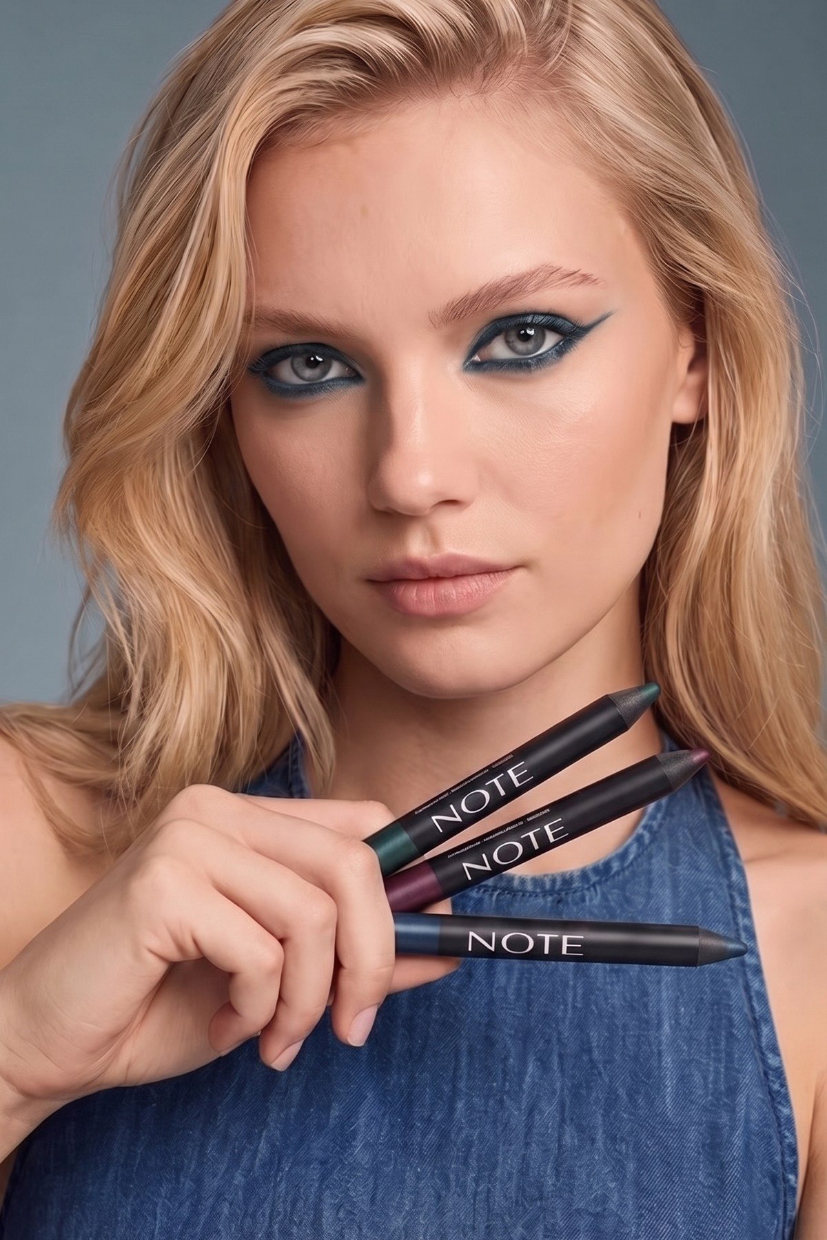 Note Eyeshadow Pencil 07 Petrol Jumbo Kalem Far - Mavi-30110120