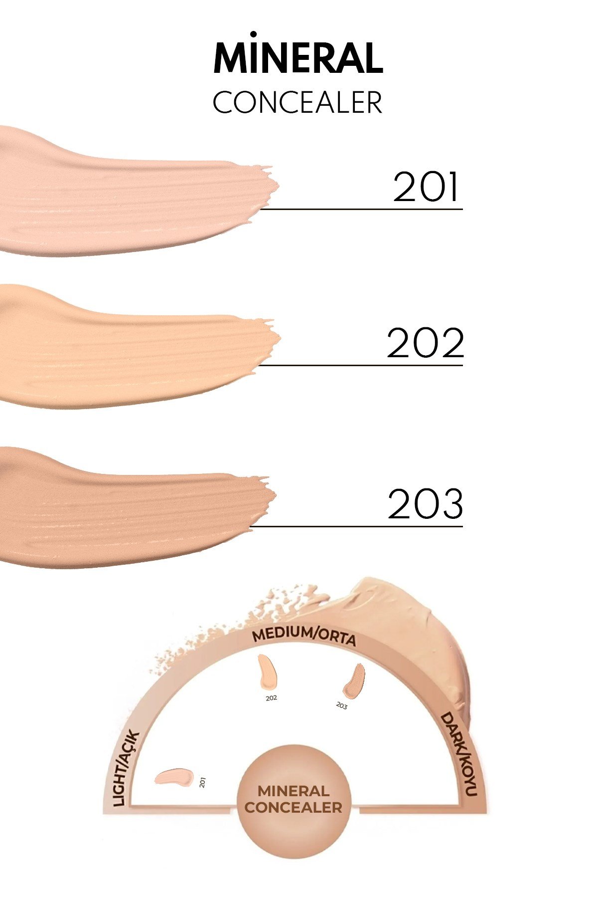 Note Mineral Concealer 202 SPF 15 Göz Altı Kapatıcısı-30110250