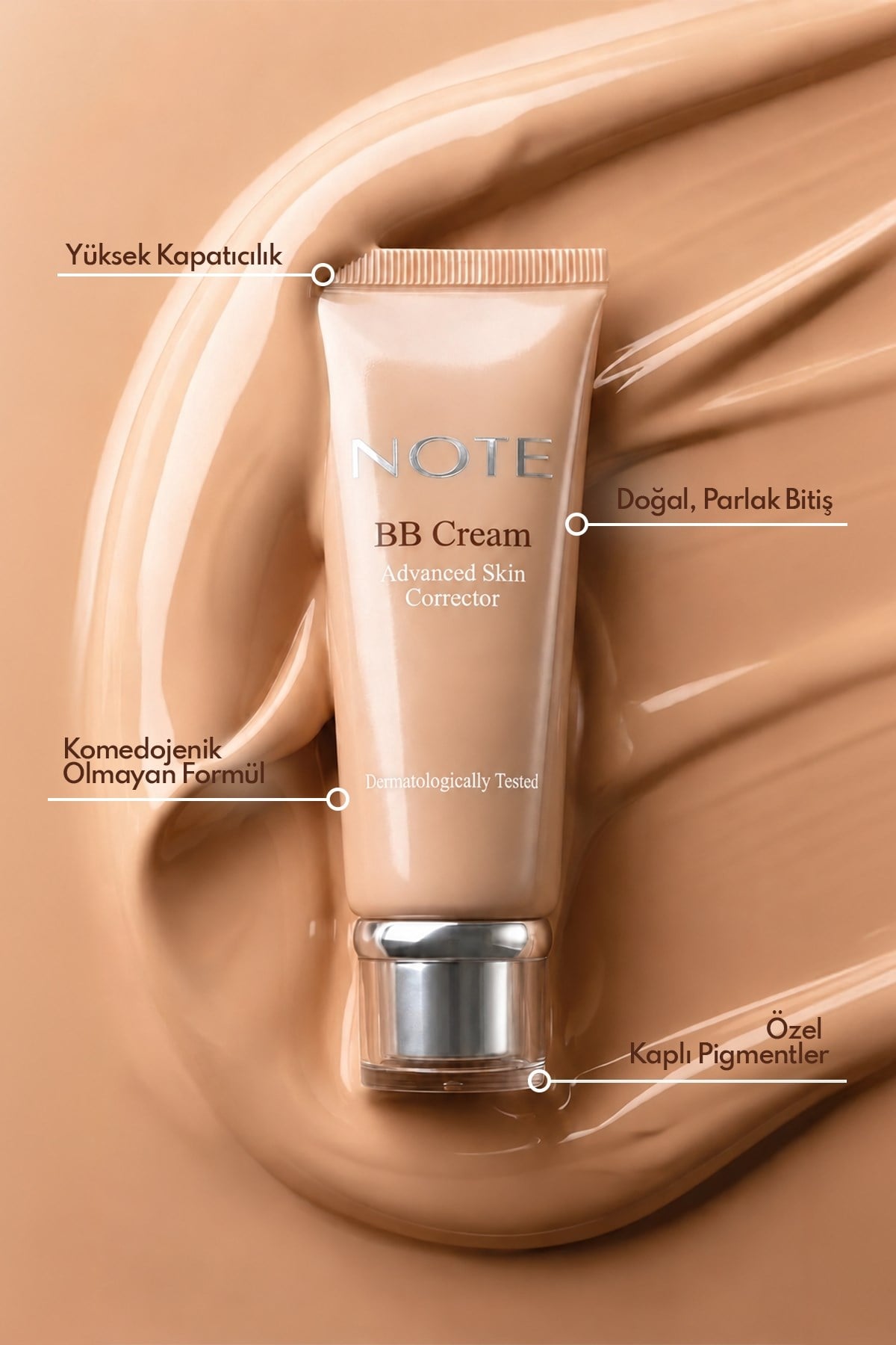 Note BB Cream 100 Porcelain SPF 15 Nemlendirici Etkili Yoğun Kapatıcı BB Krem-30110580