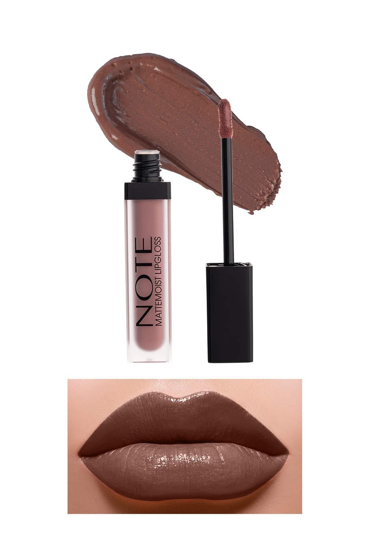 Note Mattemoist Lipgloss 412 Forever Nude Yarı Mat Saten Bitişli Likit Ruj - Nude-30110793