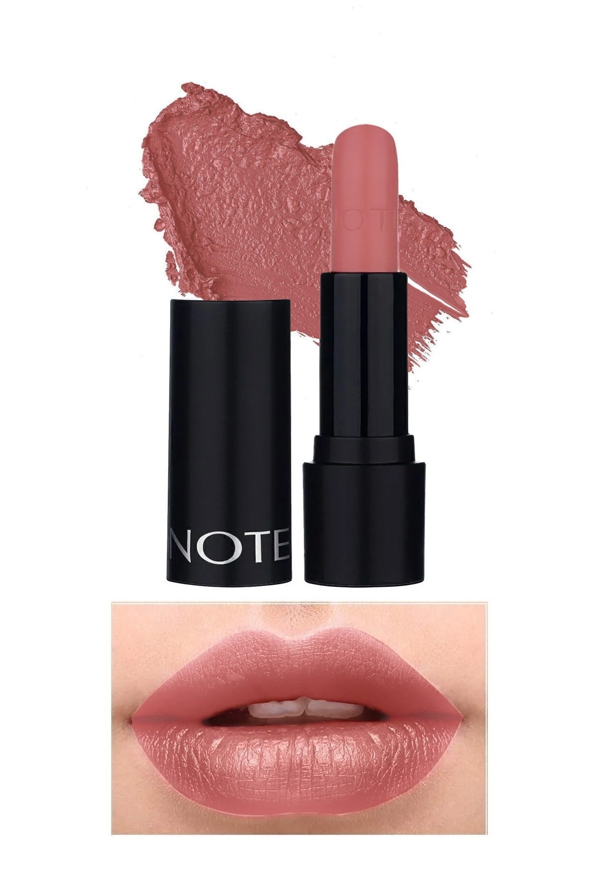 Note Deep Impact Lipstick 02 Optimistic Rose Kremsi Dokulu Yarı Parlak Ruj - Nude-30110851
