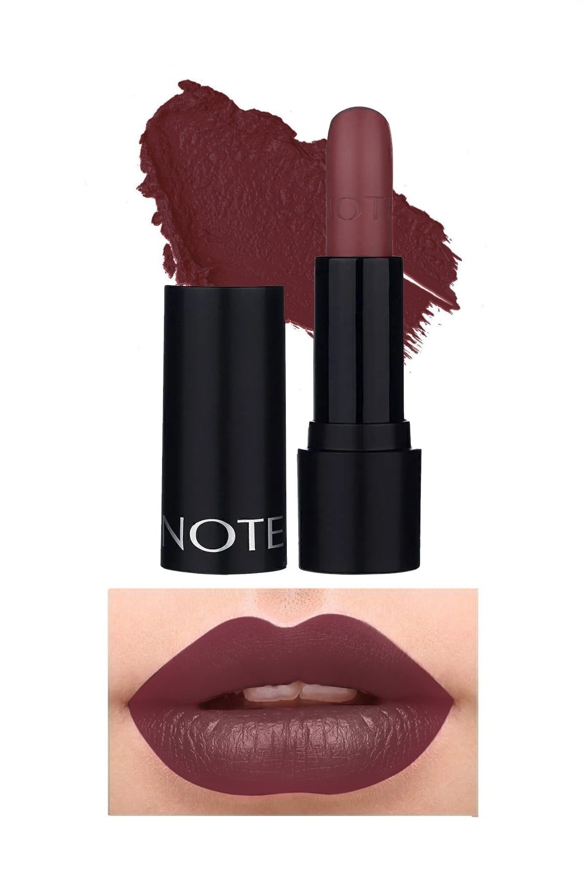 Note Deep Impact Lipstick 10 Fall in Pink Kremsi Dokulu Yarı Parlak Ruj - Kahverengi-30110859