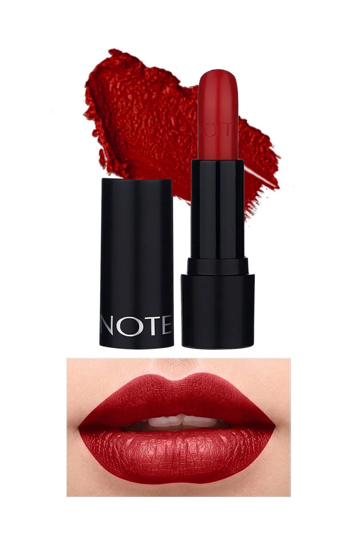 Note Deep Impact Lipstick 13 Impressive Red Kremsi Dokulu Yarı Parlak Ruj - Kırmızı-30110862