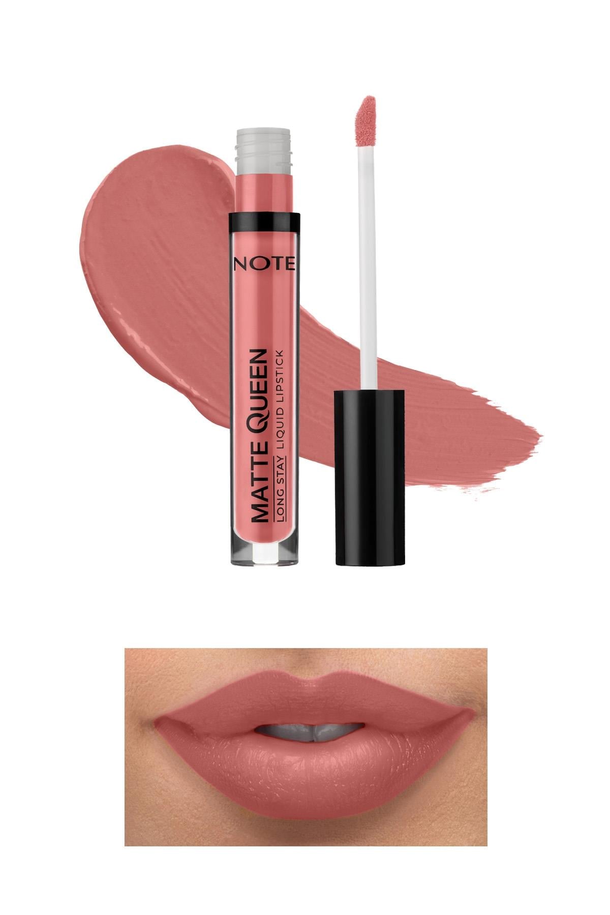 Note Matte Queen Lipstick 06 Noble Rose Kalıcı Likit Ruj - Nude-30110924