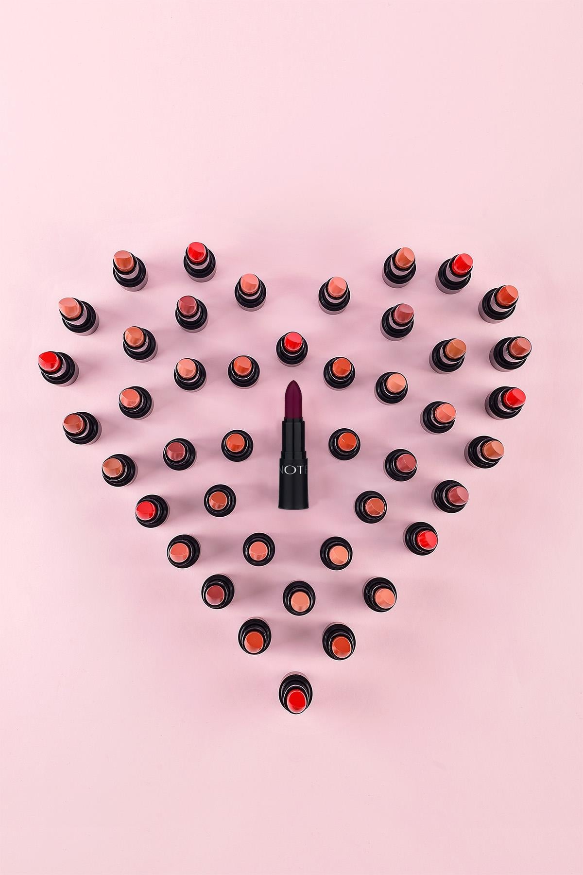 Note Mattemoist Lipstick 308 Brand Mat Bitişli Ruj - Koyu Mor-30110942