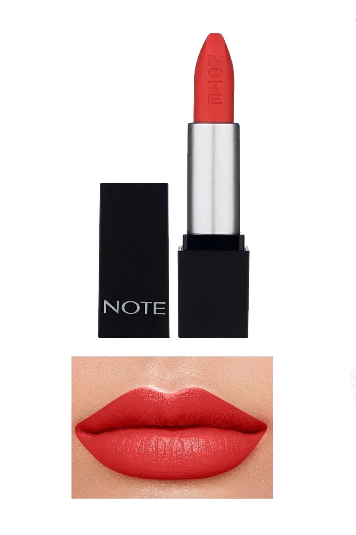 Note Mattever Lipstick 16 Me Grenadine Yarı Mat Saten Bitişli Ruj - Nar Çiçeği-30110966