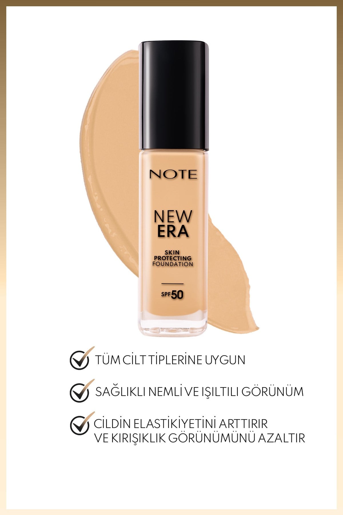 Note New Era Skin Protecting 140 Nemlendirici Etkili SPF 50 Hyaluronik Asitli Fondöten-30111304