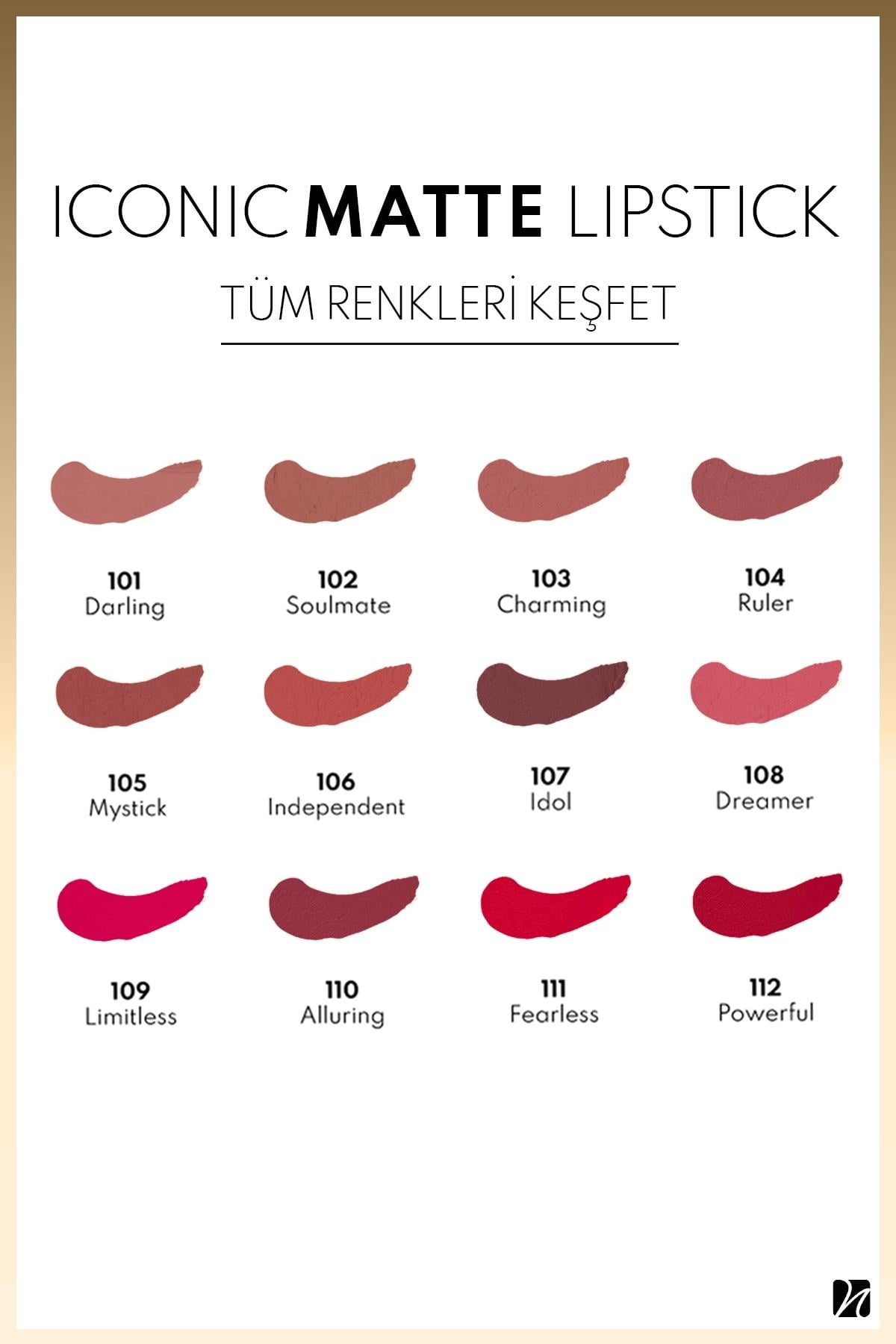 Note Iconic Matte Lipstick 104 Ruler Kalıcı Mat Ruj - Pembe-30111326