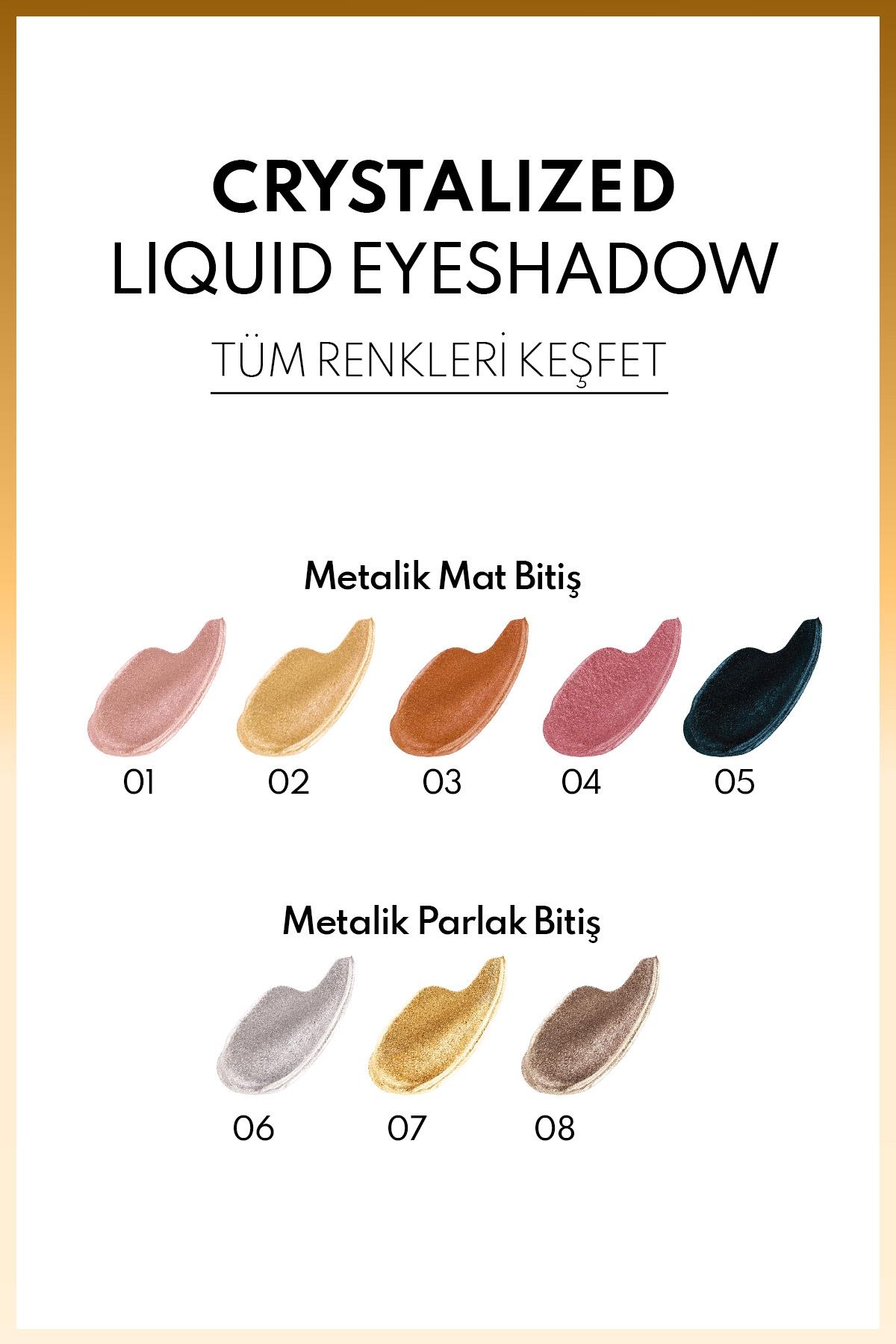 Note Crystalized Liquid Eyeshadow Likit Metalik Göz Farı - 02 Miracle Light-30111377
