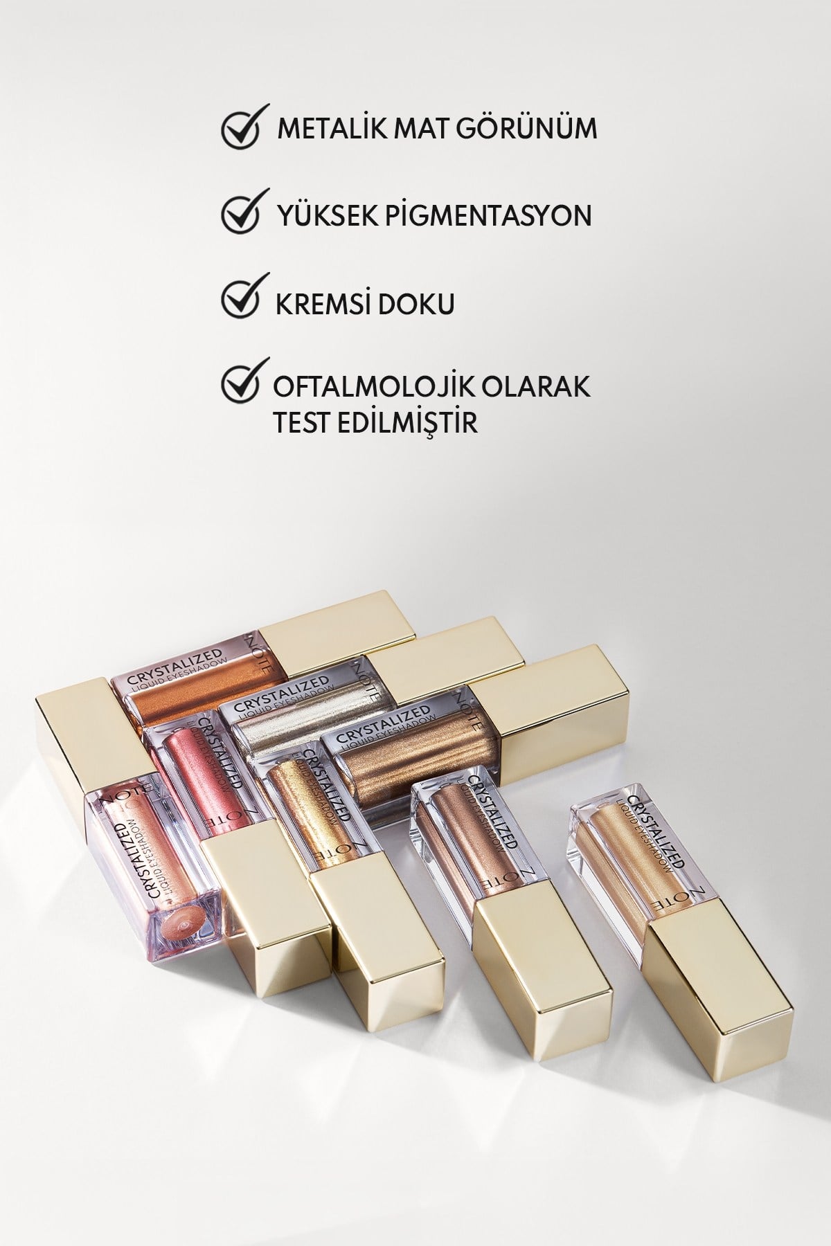 Note Crystalized Liquid Eyeshadow Likit Metalik Göz Farı - 06 Moonstone-30111381