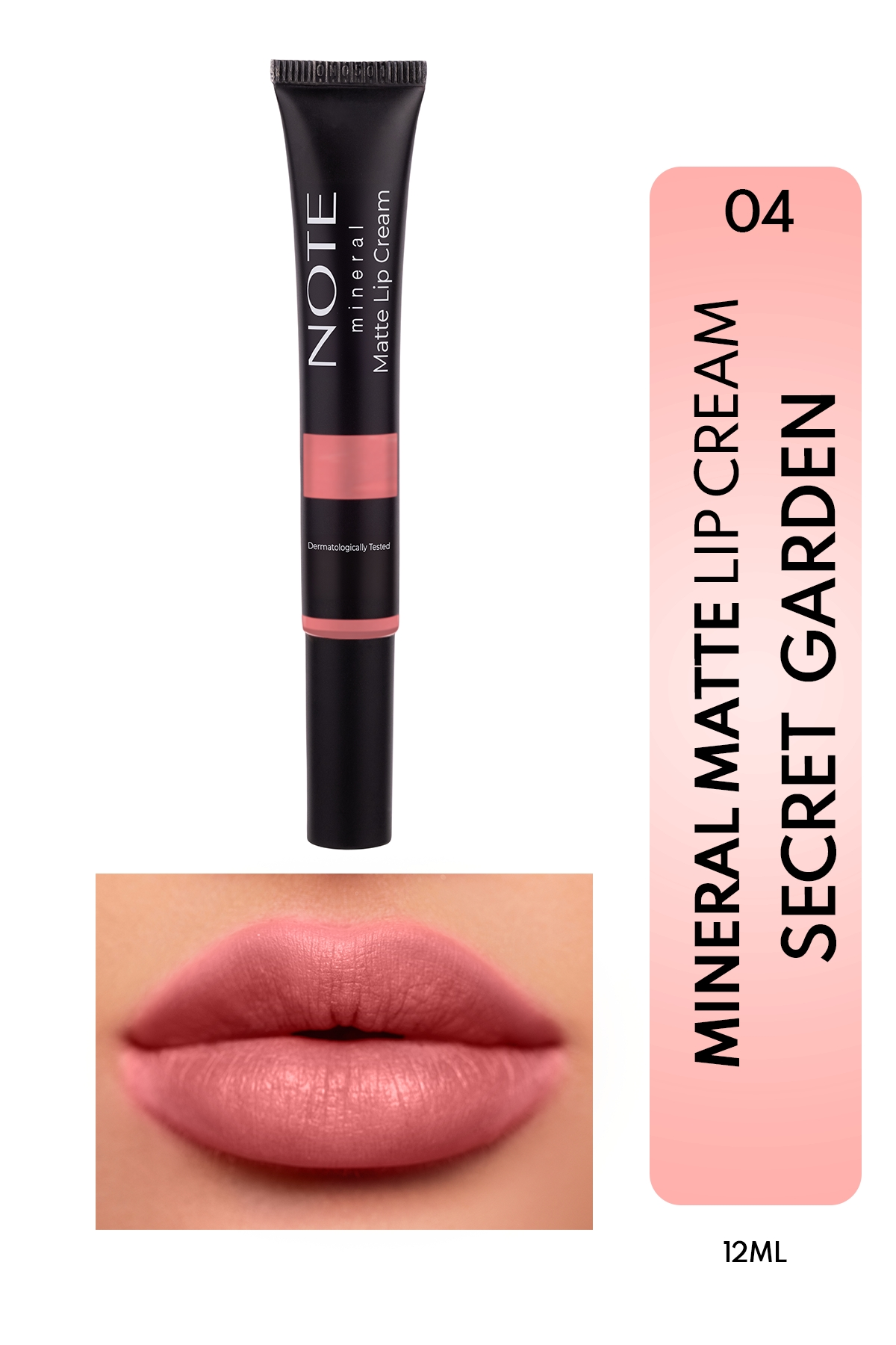 Note Mineral Matte Lip Cream 04 Secret Garden Yarı Mat Bitişli Likit Ruj-30111387