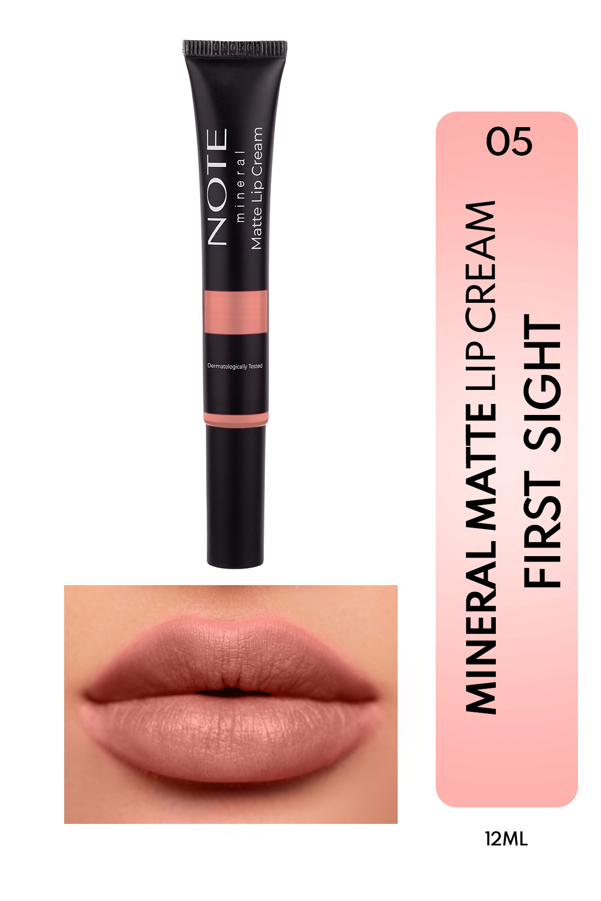 Note Mineral Matte Lip Cream 05 First Sight Yarı Mat Bitişli Likit Ruj-30111388