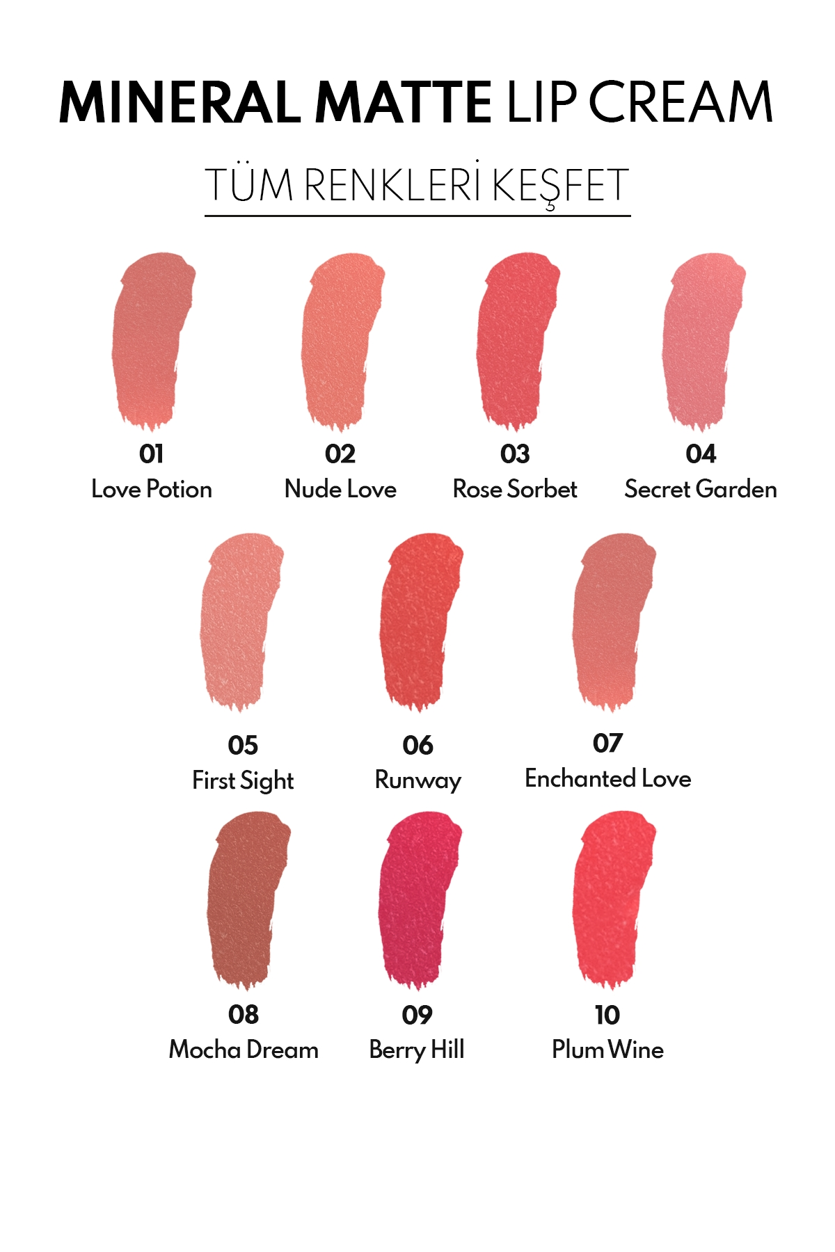 Note Mineral Matte Lip Cream 05 First Sight Yarı Mat Bitişli Likit Ruj-30111388