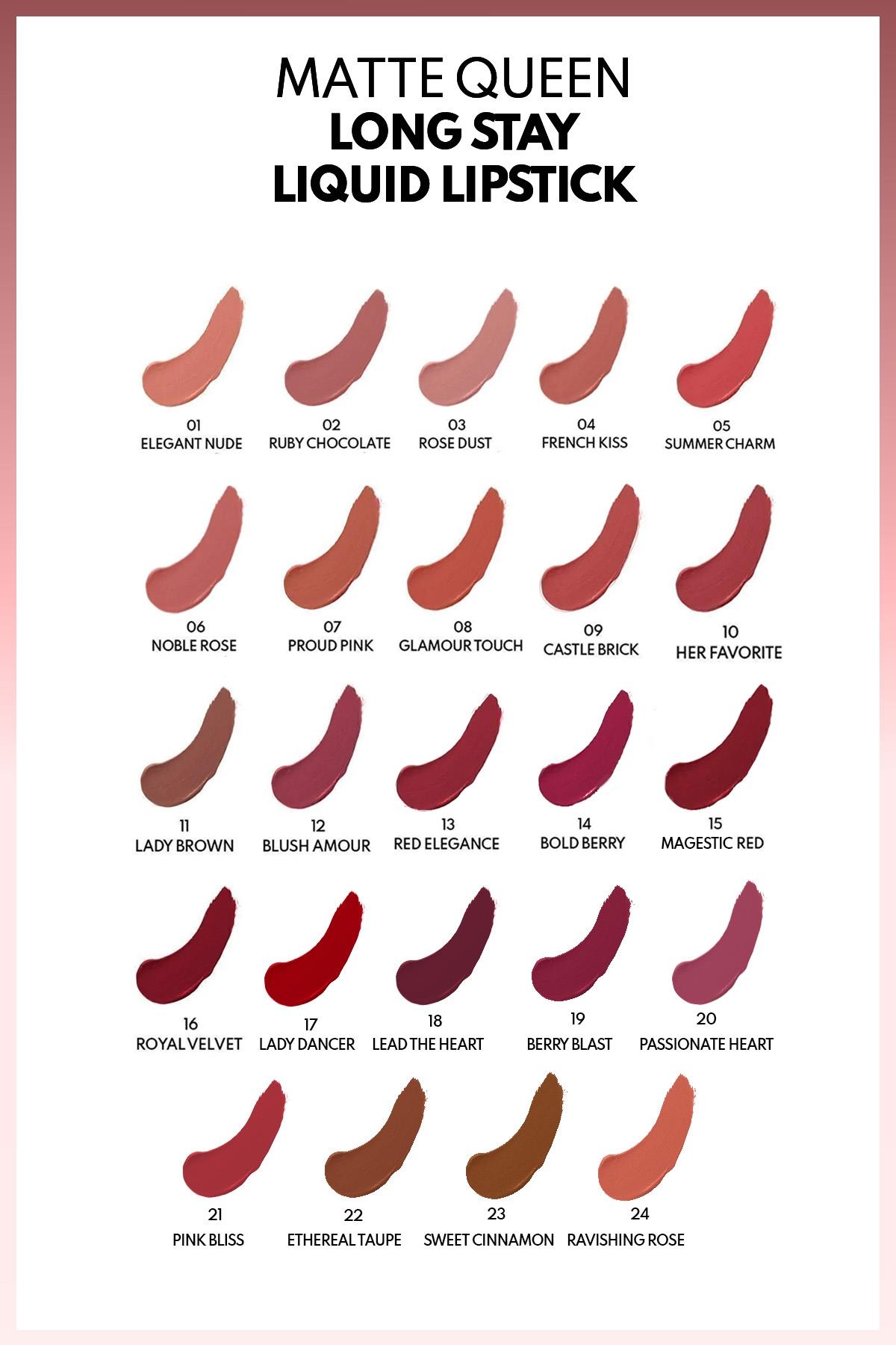 Note Matte Queen Lipstick 19 Berry Blast Kalıcı Likit Ruj - Mor-30111407