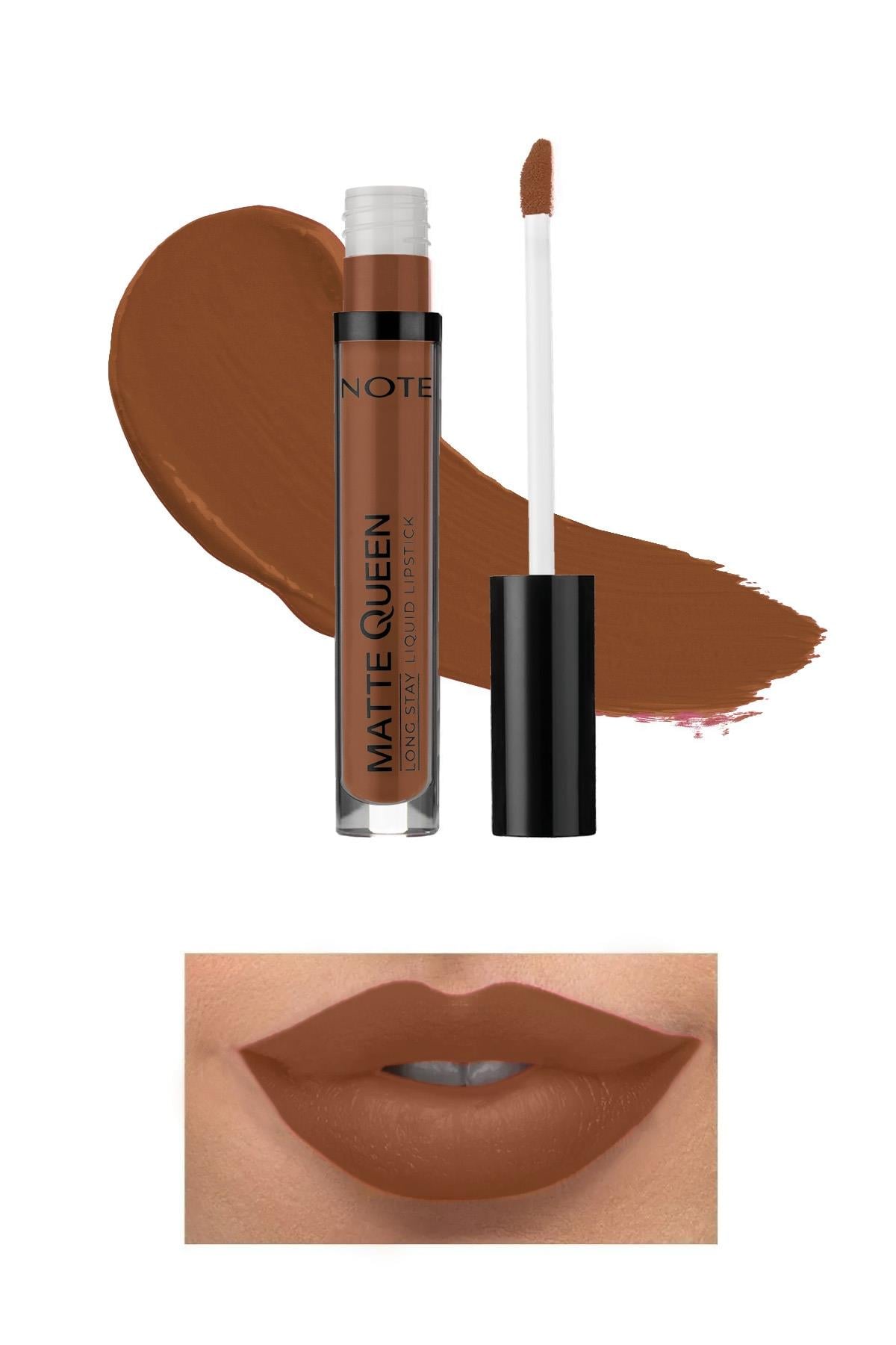 Note Matte Queen Lipstick 23 Sweet Cinnamon Kalıcı Likit Ruj - Kahverengi-30111411