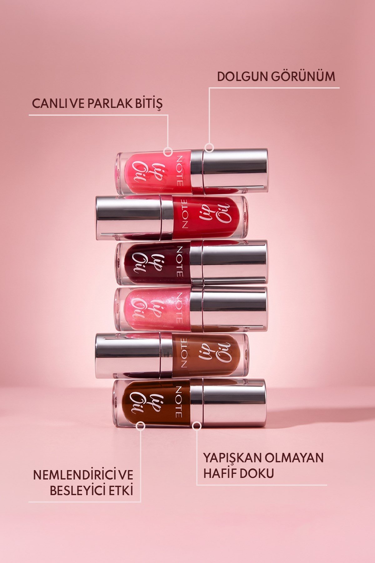 Note Lip Oil 40 Sugar Red Nemlendirici ve Parlatıcı Dudak Bakım Yağı - Kırmızı-30111423