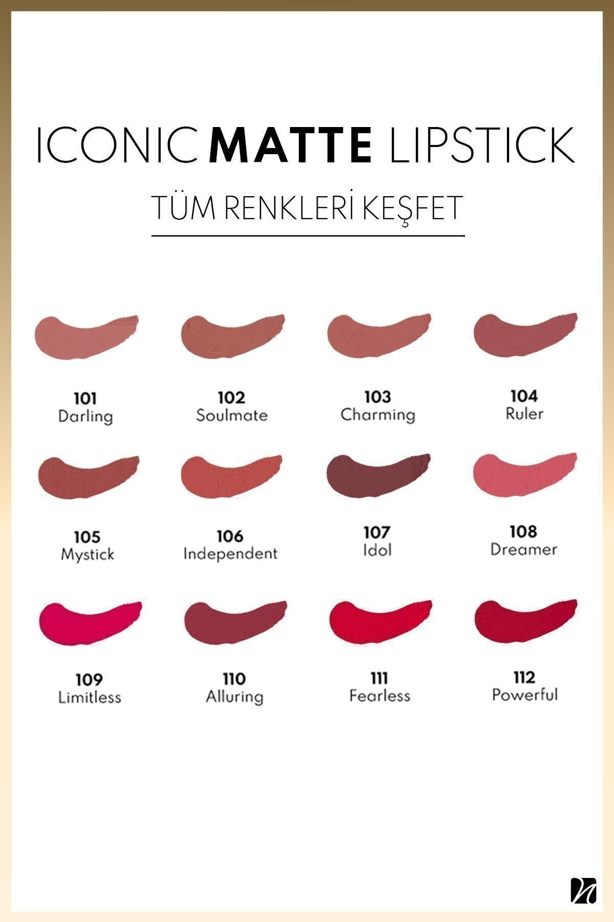 Note Iconic Matte Lipstick 105 Mystick Kalıcı Mat Ruj - Nude-30111452