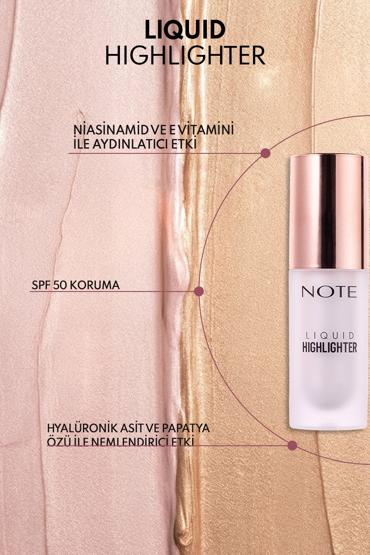 Liquid Highlighter 100 Soft Pink Nemlendirici Etkili Likit Aydınlatıcı-30111478