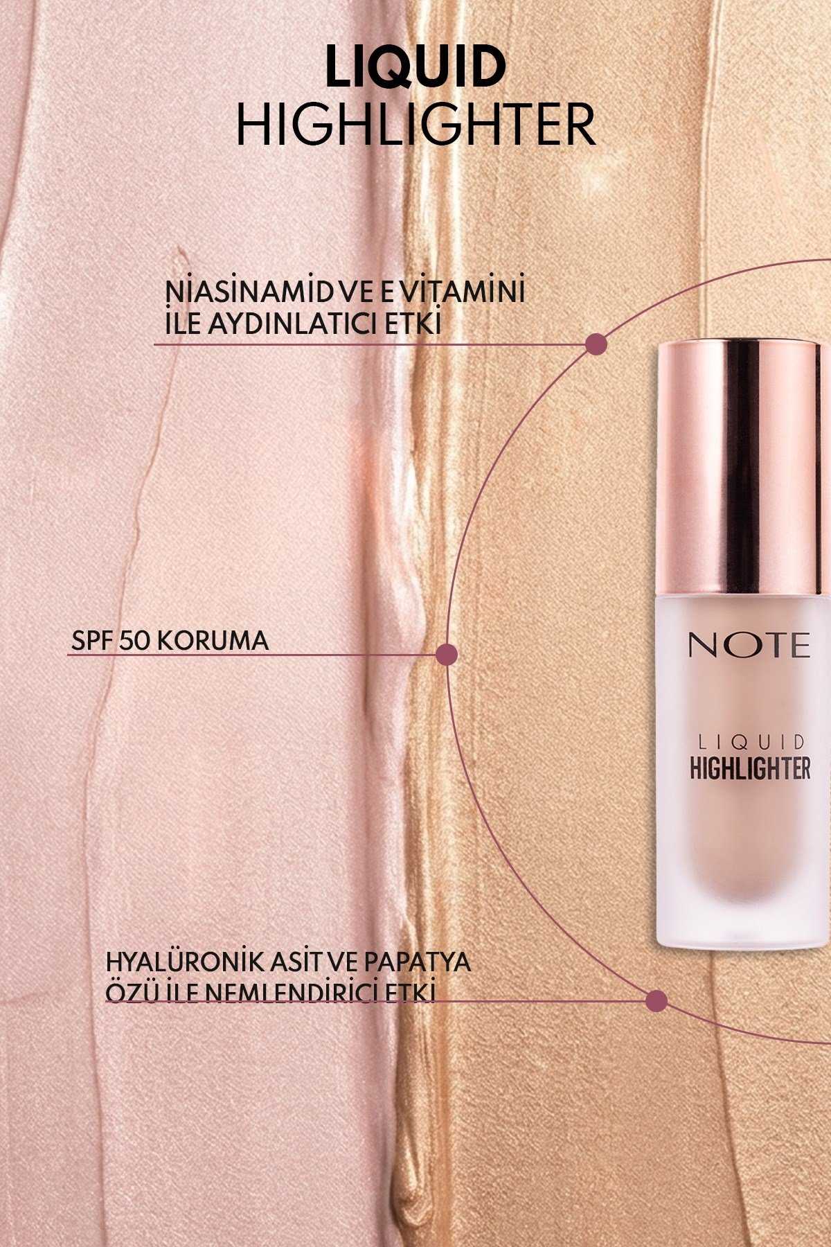 Liquid Highlighter 110 True Gold Nemlendirici Etkili Likit Aydınlatıcı-30111479