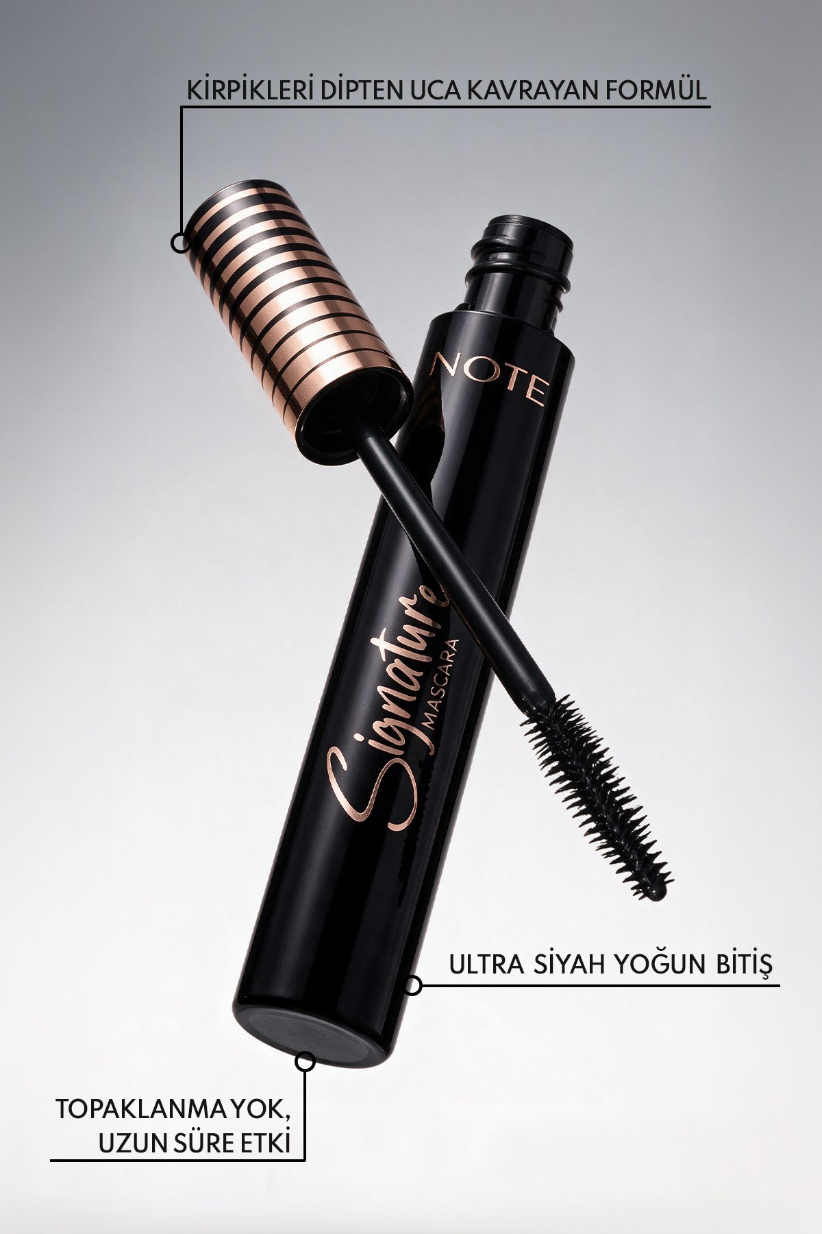 Note Signature Hacim ve Takma Kirpik Etkili Maskara - Ultra Siyah-30111484