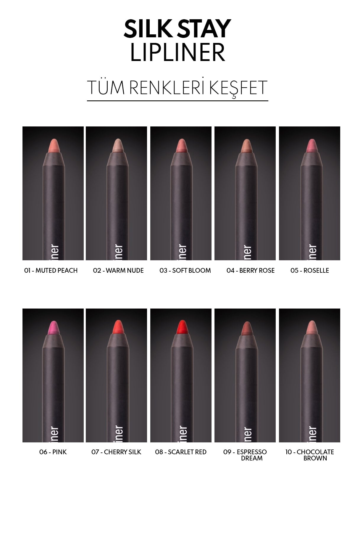 Note Silk Stay Lipliner 02 Warm Nude Suya Dayanıklı İpeksi Dudak Kalemi - Nude-30111486