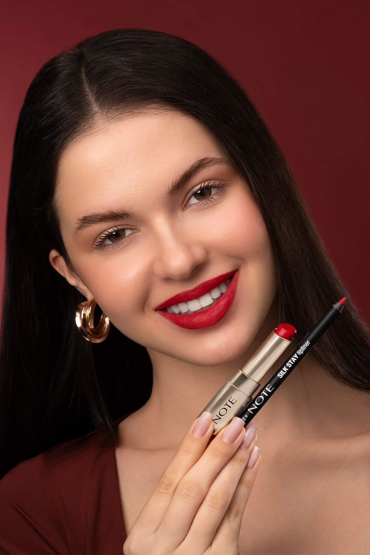 Note Silk Stay Lipliner 02 Warm Nude Suya Dayanıklı İpeksi Dudak Kalemi - Nude-30111486