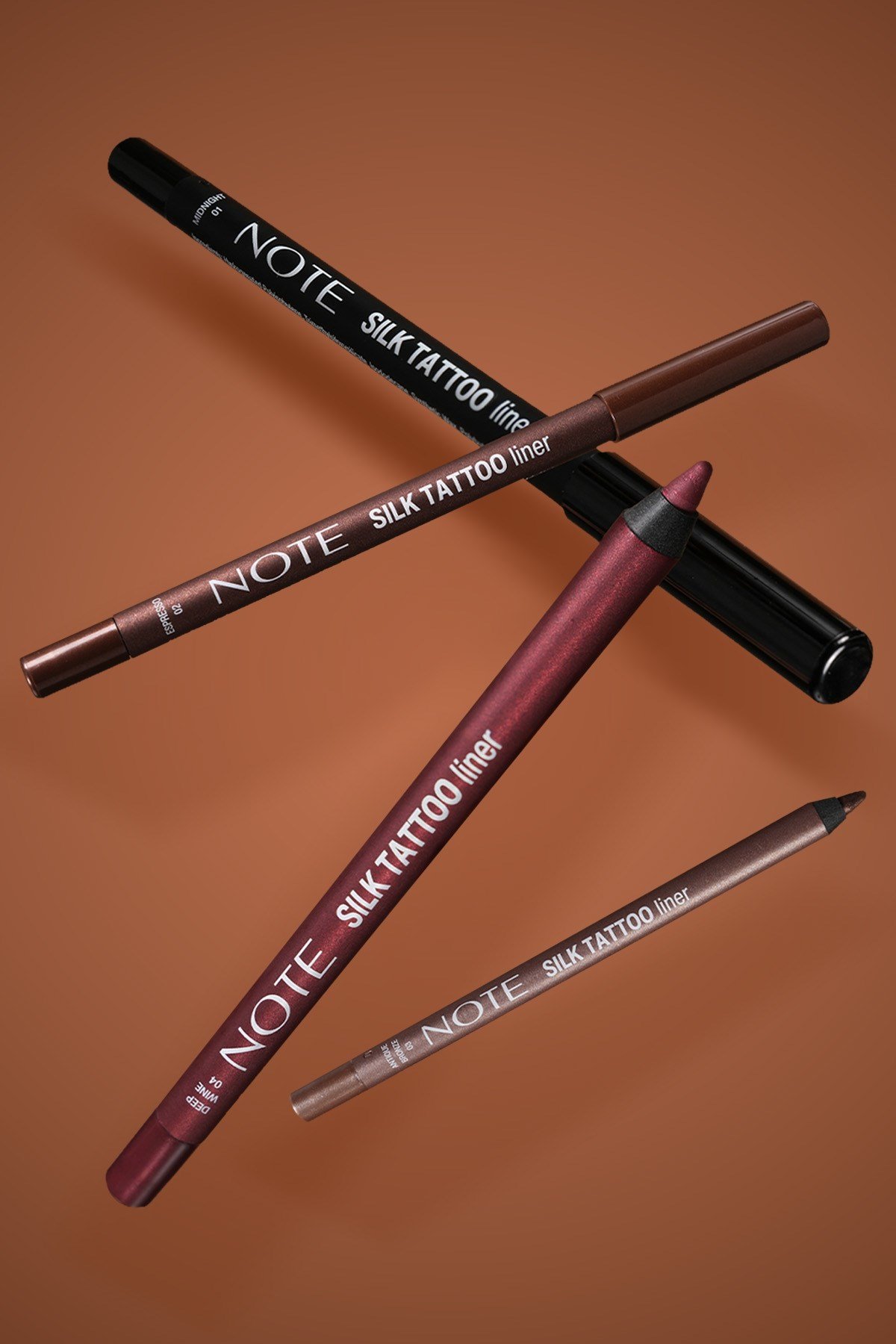 Note Silk Tattoo Liner 03 Antique Bronze Suya Dayanıklı İpeksi Jel Göz Kalemi - Bronz (Işıltılı)-30111493