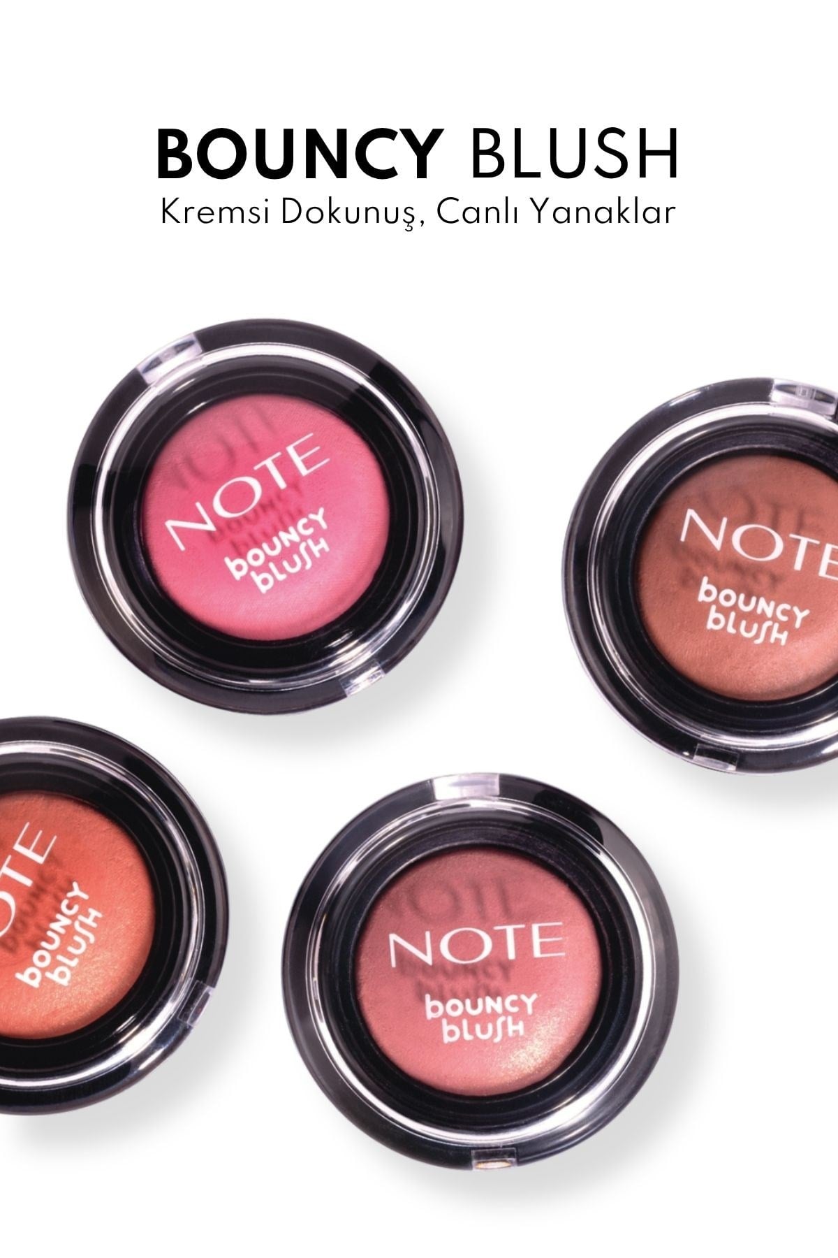 Note Bouncy Blush 02 Daydream Yumuşak Kremsi Allık-30111509