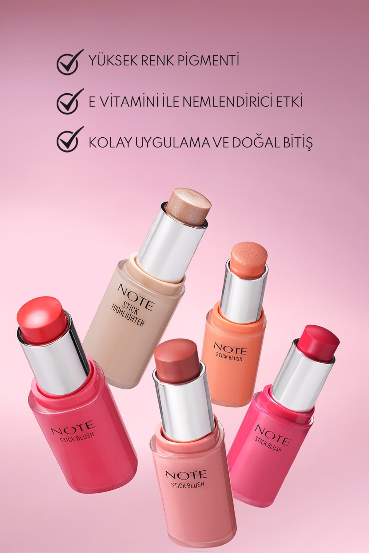 Note Stick Blush 20 Rosy Nemlendirici Yumuşak Stick Allık-30111527