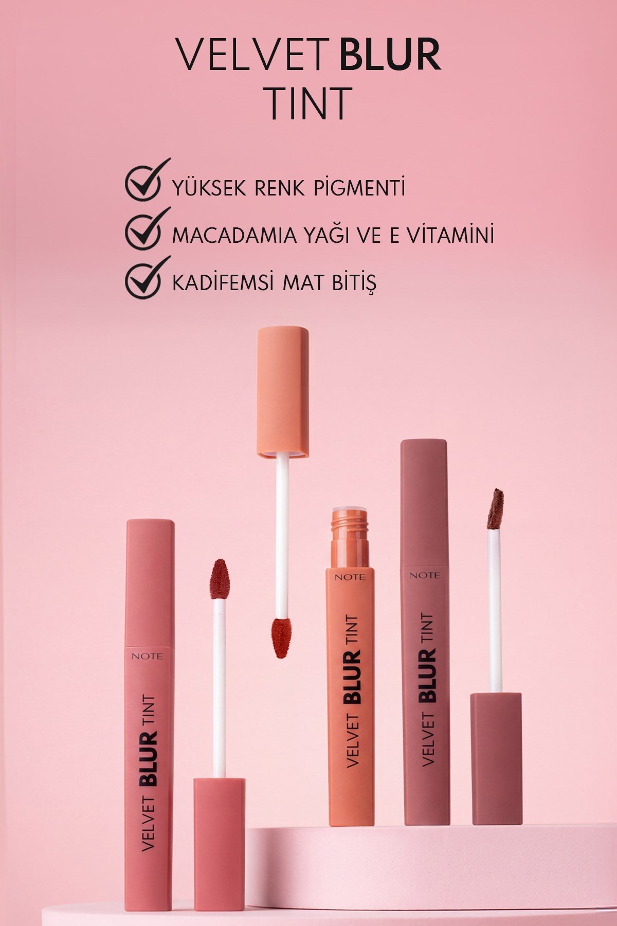 Velvet Blur Tint Kadife Bitişli Nemlendirici Mat Ruj - 03 Burnt Peach - Nude-30111564