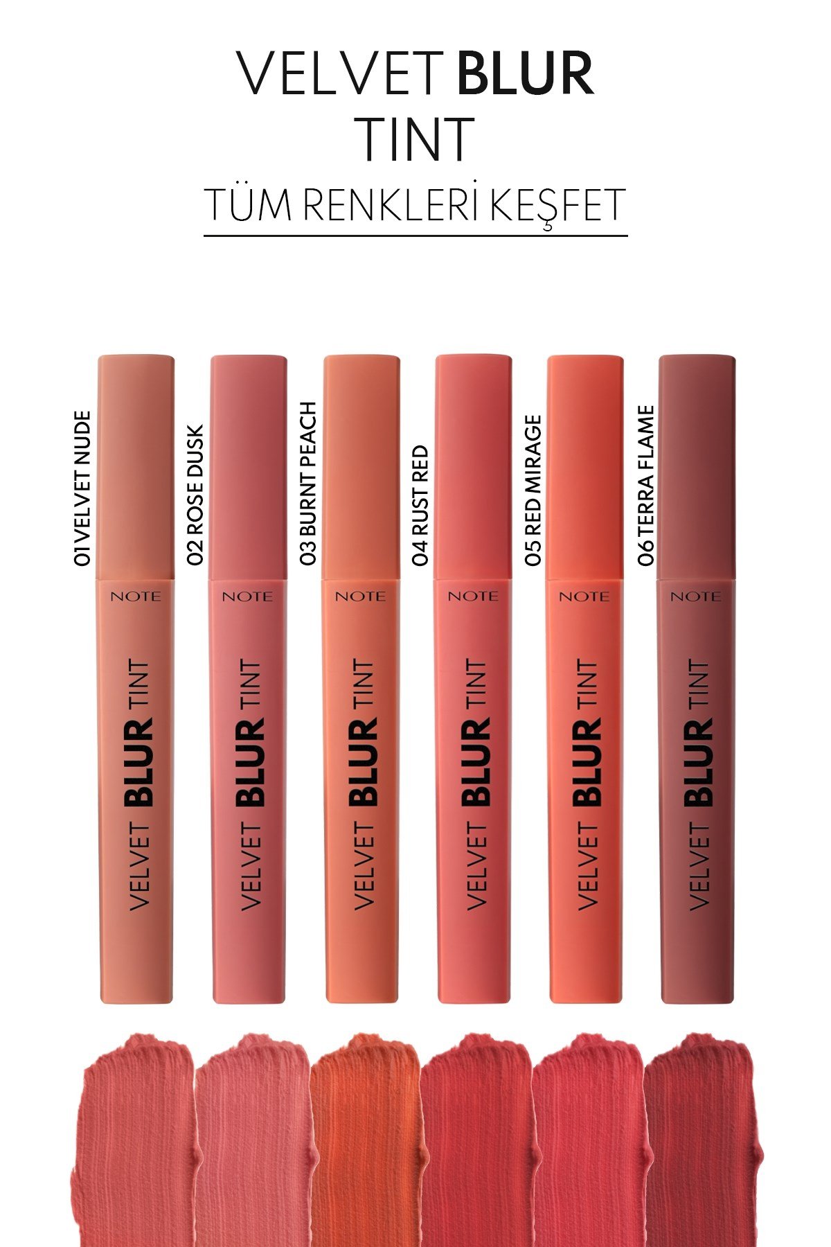 Velvet Blur Tint Kadife Bitişli Nemlendirici Mat Ruj - 03 Burnt Peach - Nude-30111564