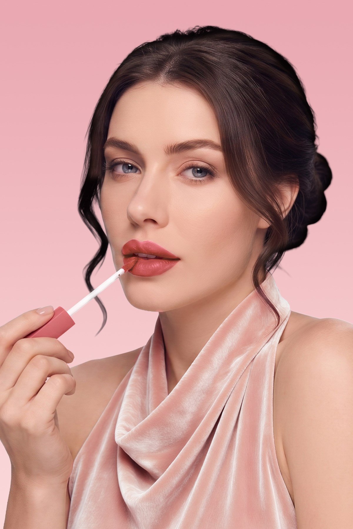 Velvet Blur Tint Kadife Bitişli Nemlendirici Mat Ruj - 03 Burnt Peach - Nude-30111564