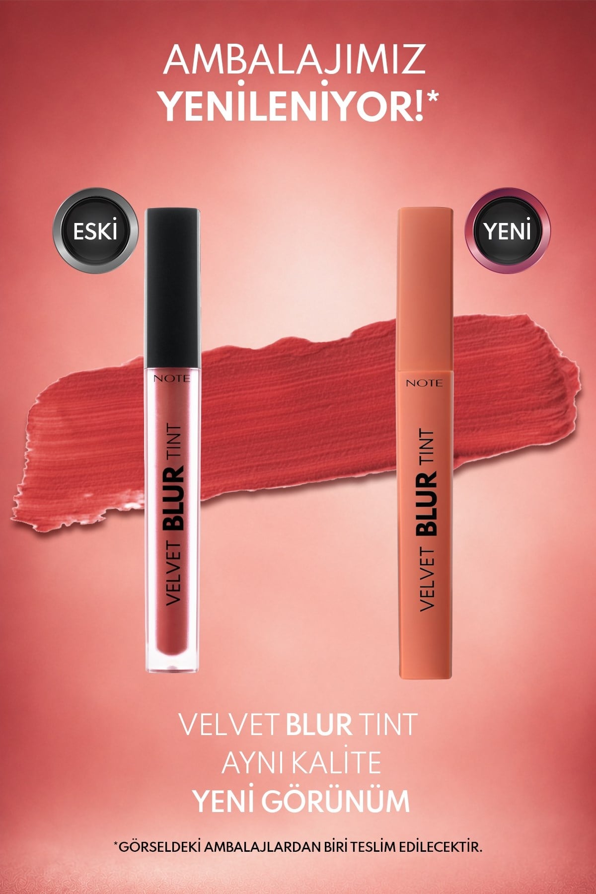 Velvet Blur Tint Kadife Bitişli Nemlendirici Mat Ruj - 04 Rust Red - Pembe-30111565