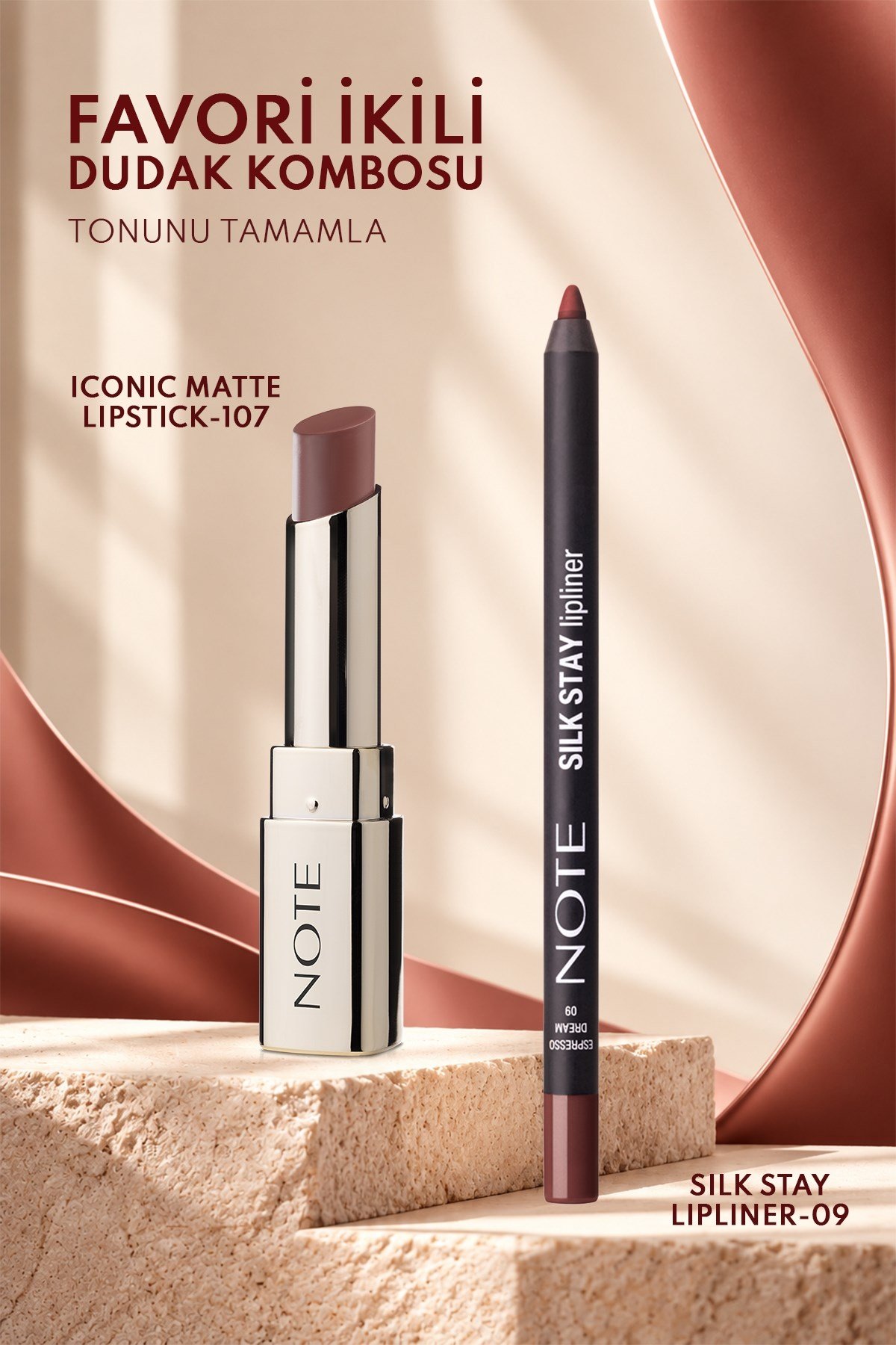 Note Silk Stay Lipliner 09 Espresso Dream Suya Dayanıklı İpeksi Dudak Kalemi - Kahverengi-30111570