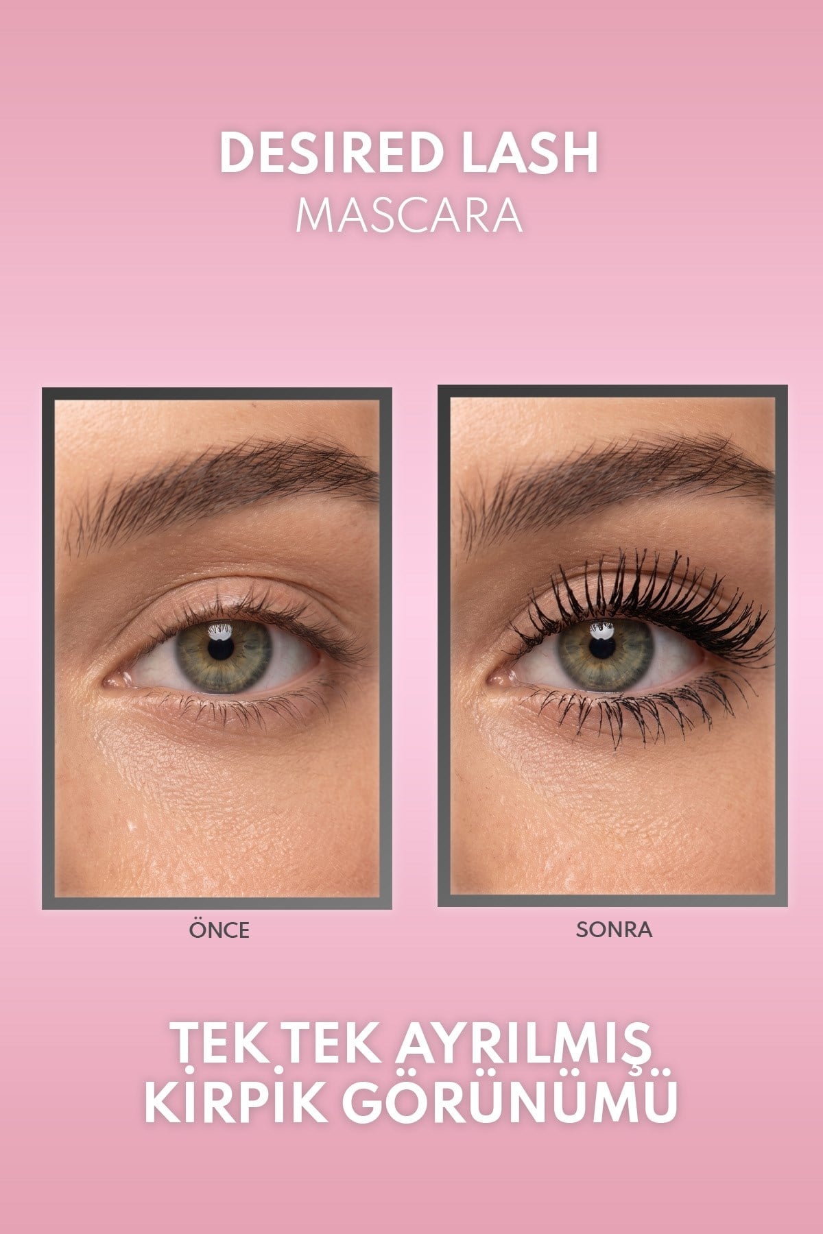 Note Desired Lash Mascara Uzunluk ve Yoğun Hacim Etkili Maskara - Siyah-30111589