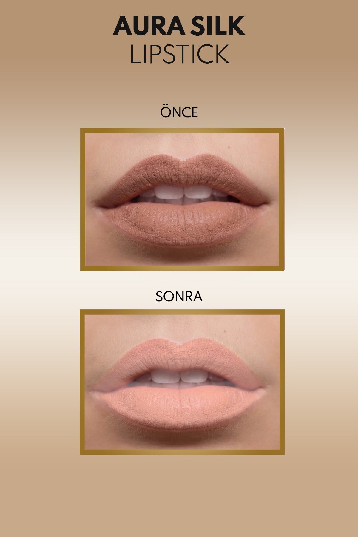 Note Aura Silk Lipstick  01 Cashmere Cloud Kremsi Yarı Parlak Ruj - Nude-30111593