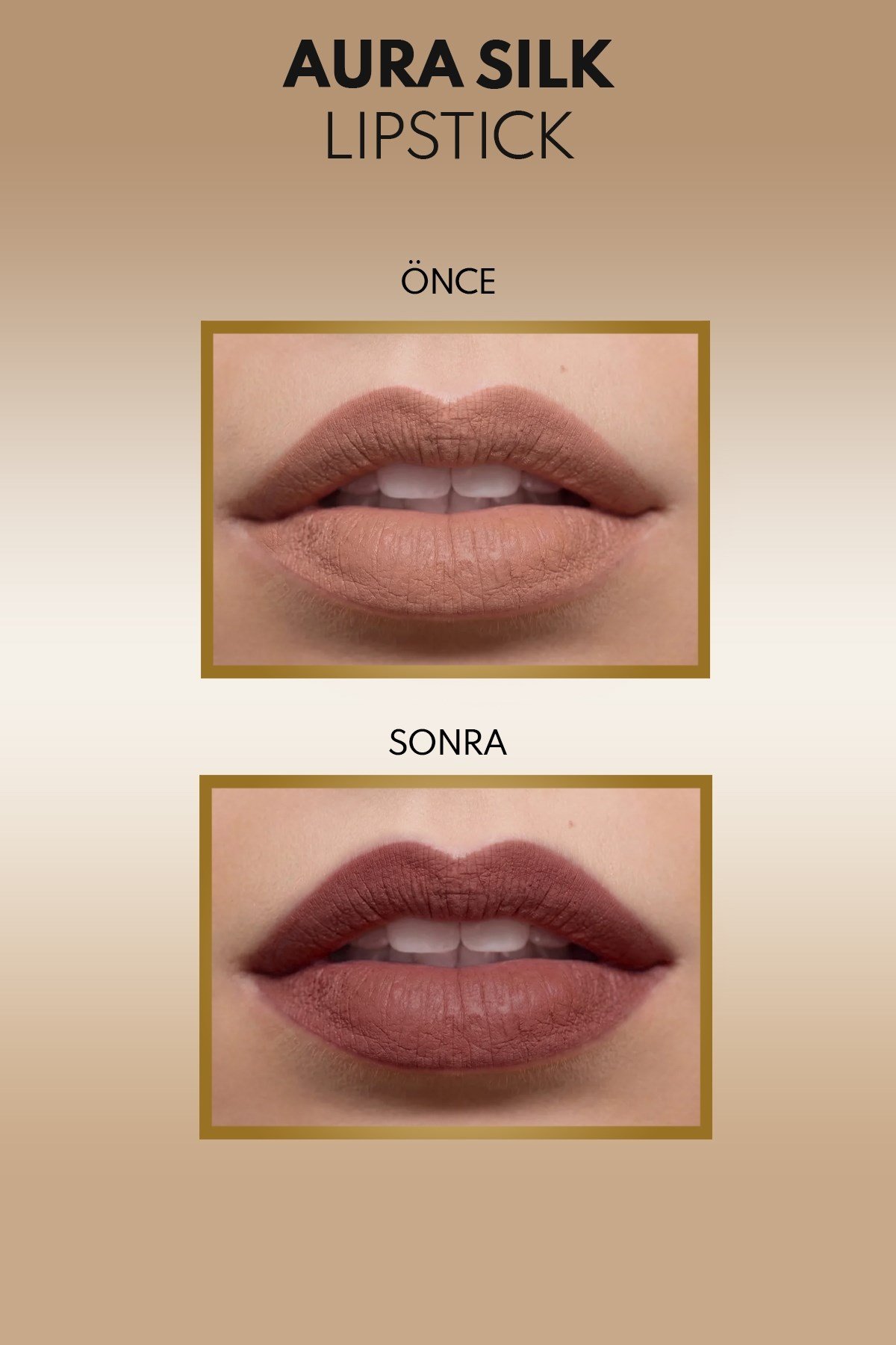 Note Aura Silk Lipstick 08 Cinnamon Crush Kremsi Yarı Parlak Ruj - Kahverengi-30111600